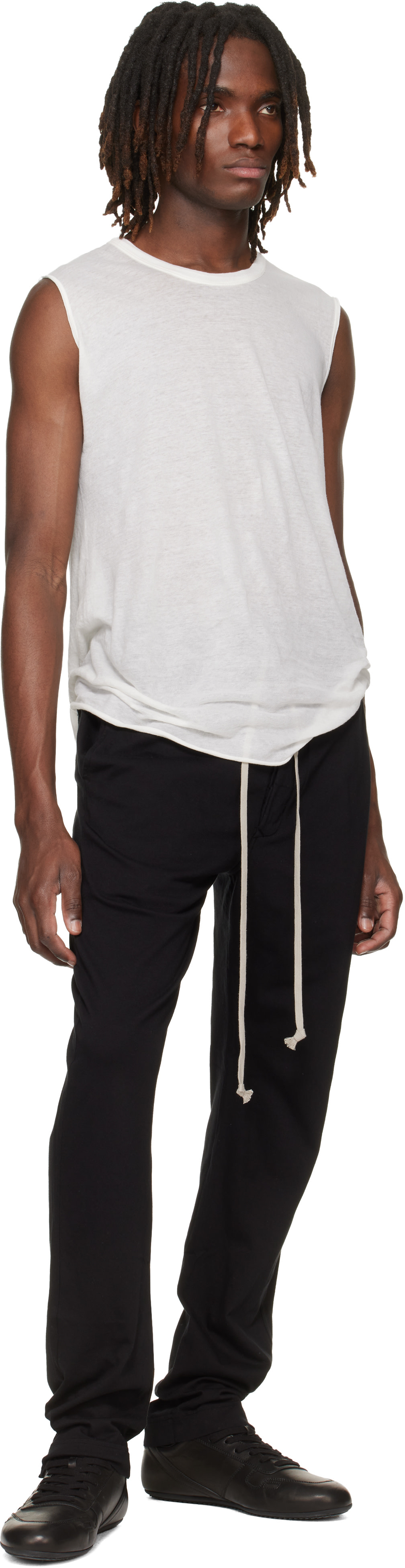 Rick Owens Drkshdw - 블랙 템플 베를린 드로우스트링 스웨트팬츠