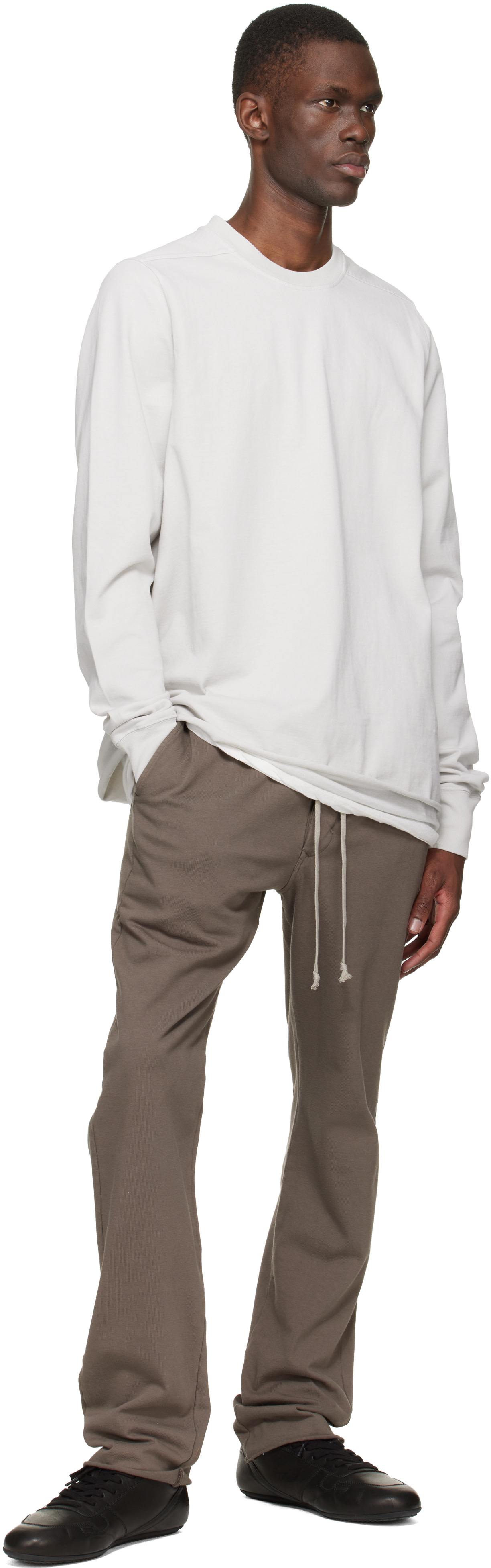 Rick Owens DRKSHDW: トープ Temple Berlin Drawstring スウェット
