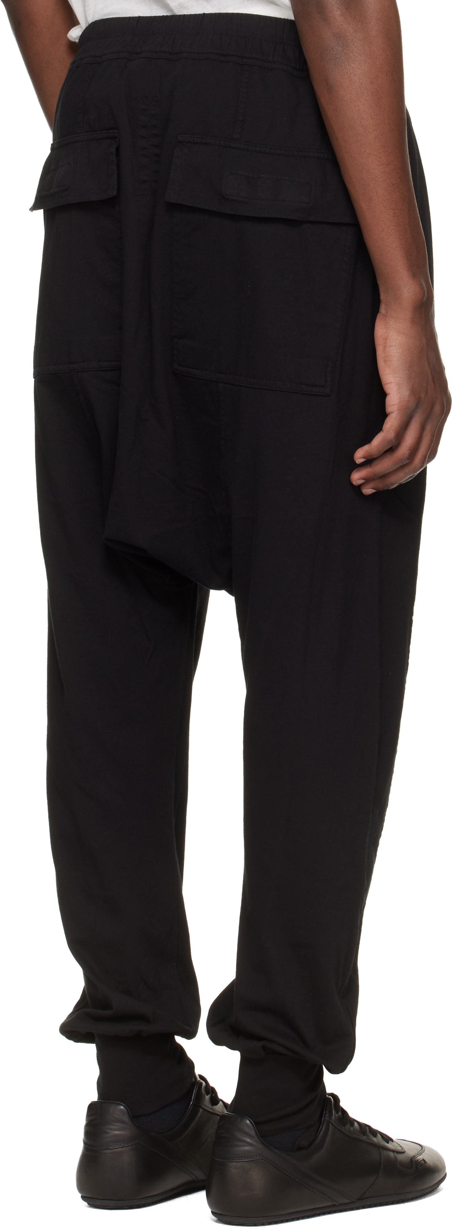 Rick Owens Drkshdw - 블랙 템플 드로우스트링 스웨트팬츠