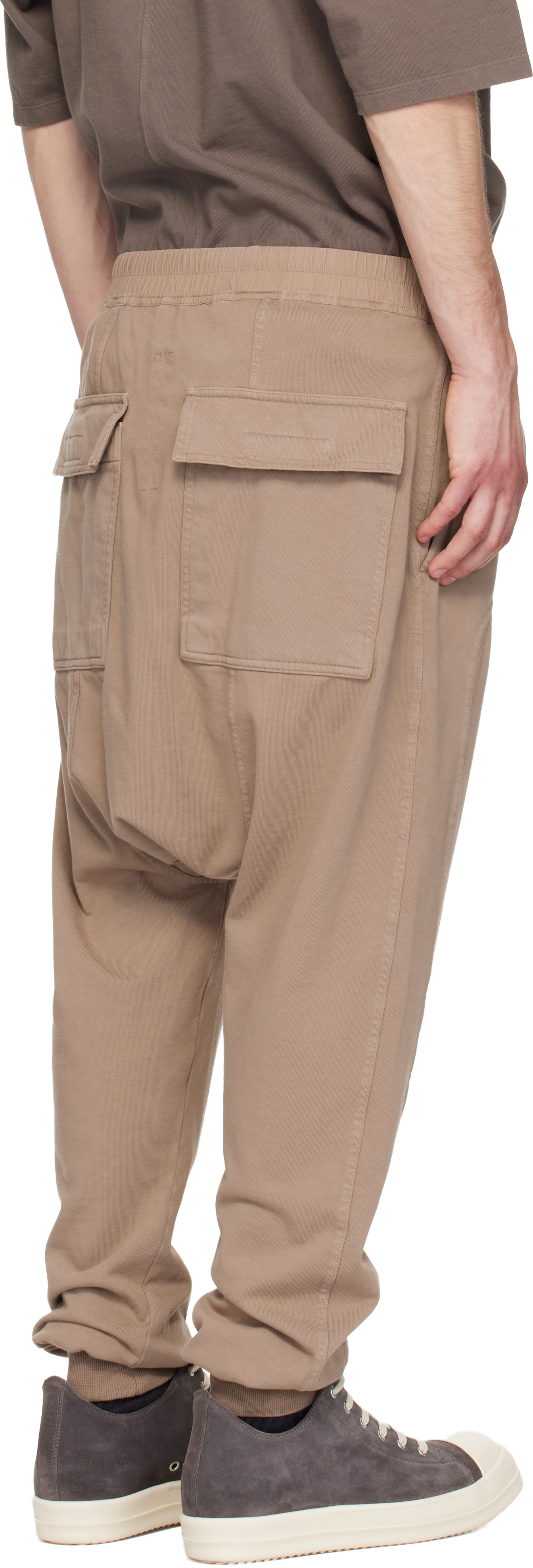 Rick Owens DRKSHDW: トープ Temple ドローストリング ラウンジパンツ Rick Owens DRKSHDW: トープ Temple ドローストリング ラウンジパンツ
