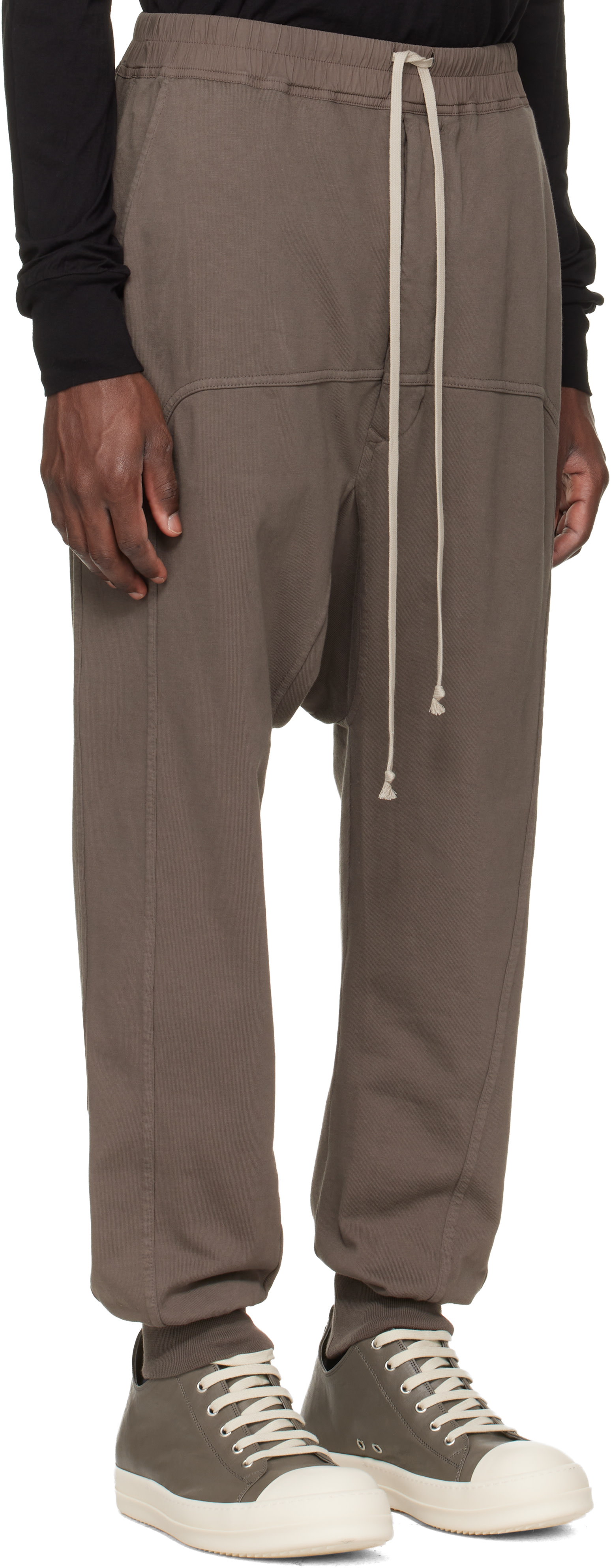 Rick Owens Drkshdw - 그레이 템플 드로우스트링 스웨트팬츠