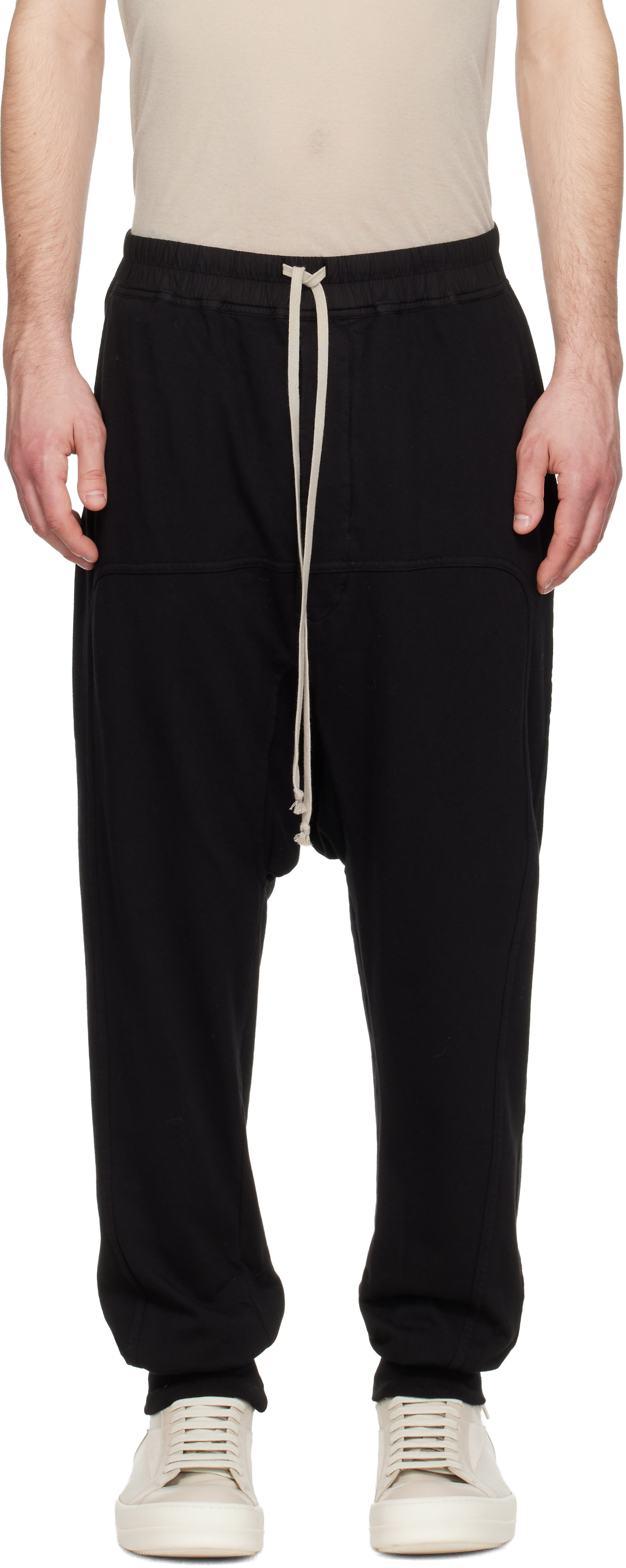 Rick Owens Drkshdw - 블랙 템플 드로우스트링 팬츠