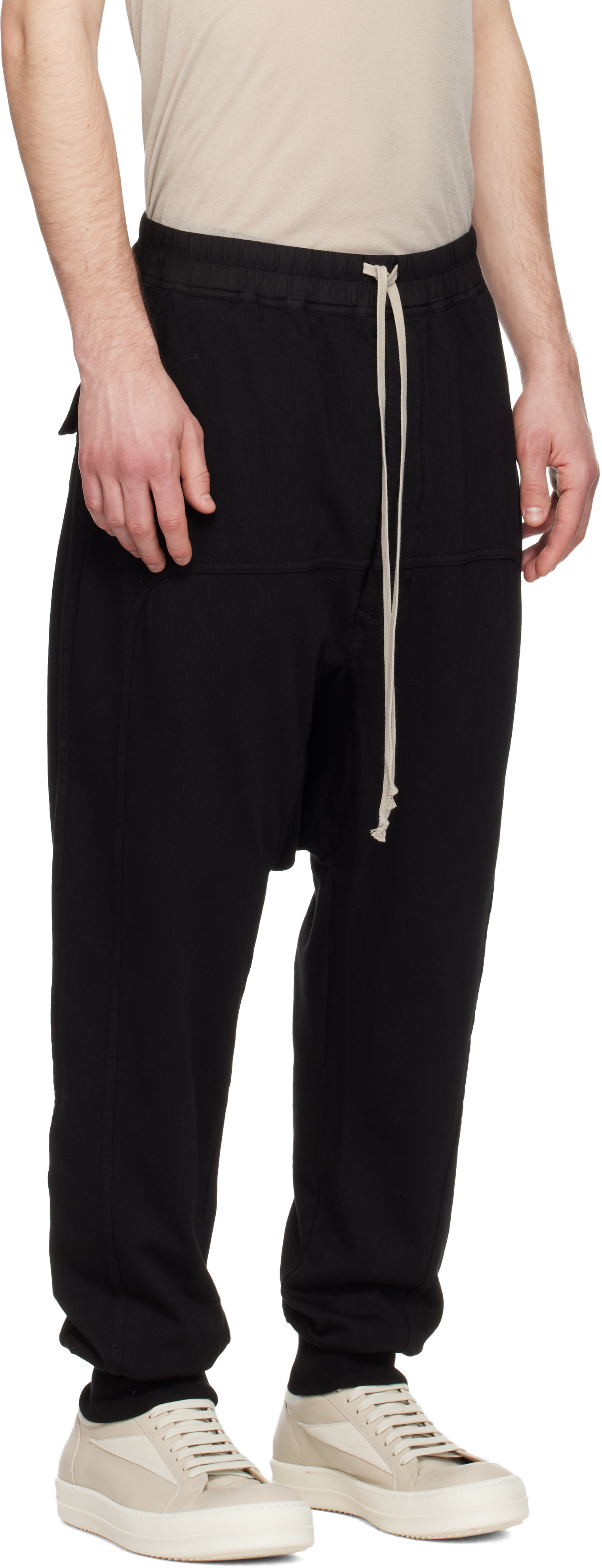 Rick Owens Drkshdw - 블랙 템플 드로우스트링 팬츠