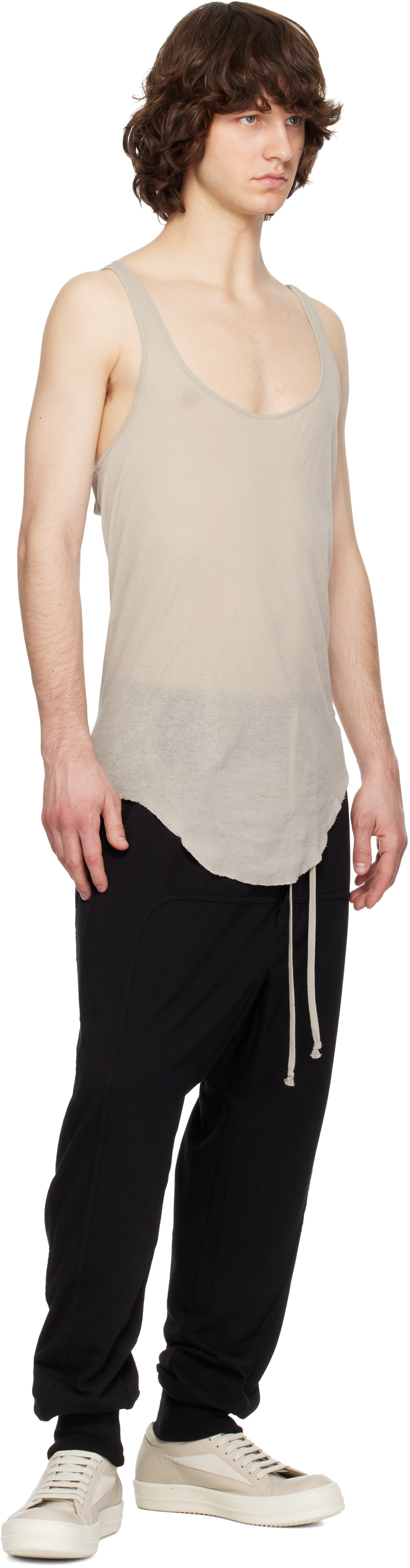Rick Owens Drkshdw - 블랙 템플 드로우스트링 팬츠