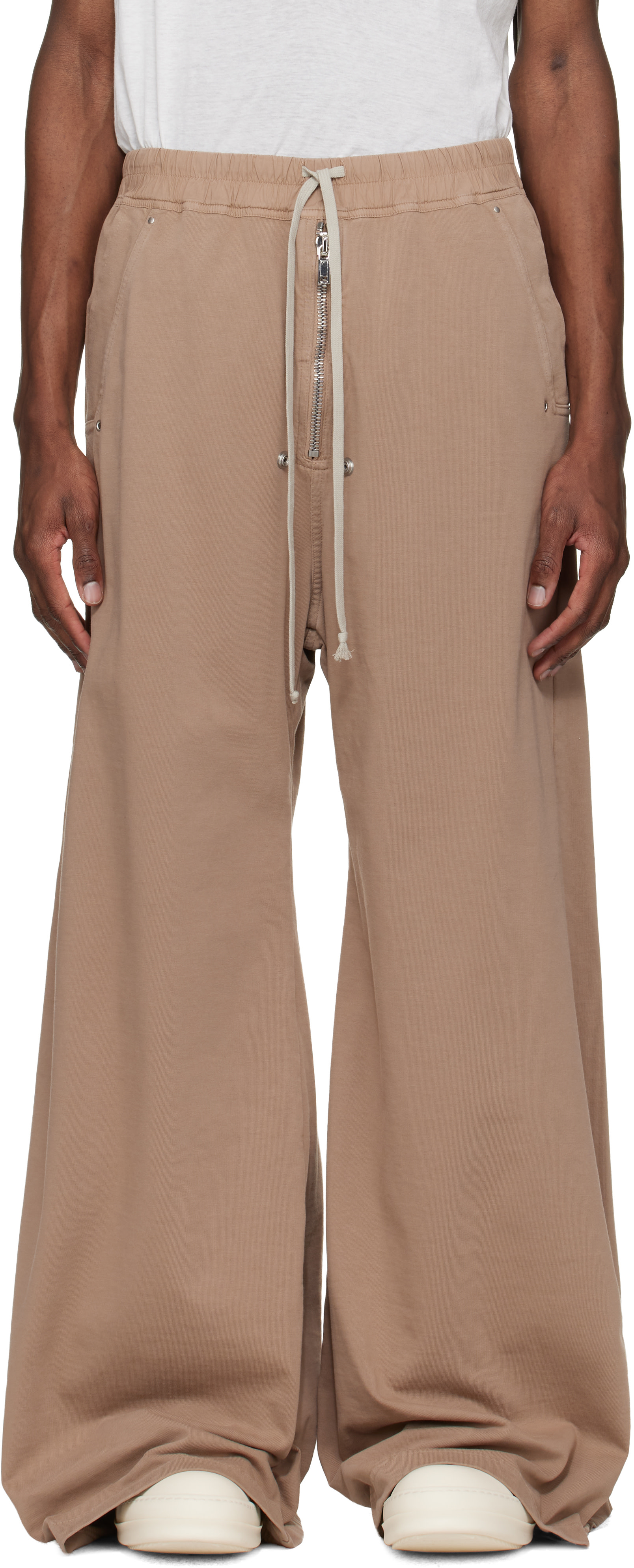 Rick Owens DRKSHDW: Beige Temple Geth Belas Sweatpants | SSENSE