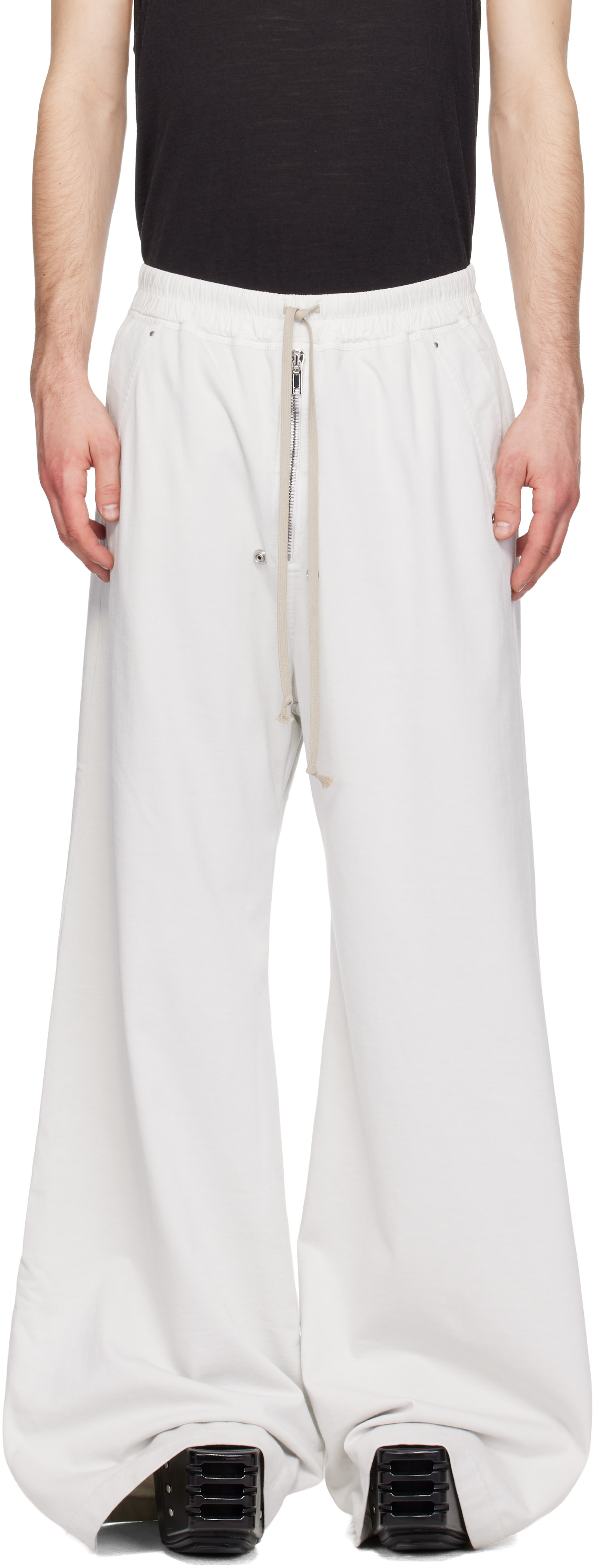 Rick Owens DRKSHDW: Off-White Temple Geth Belas Sweatpants | SSENSE