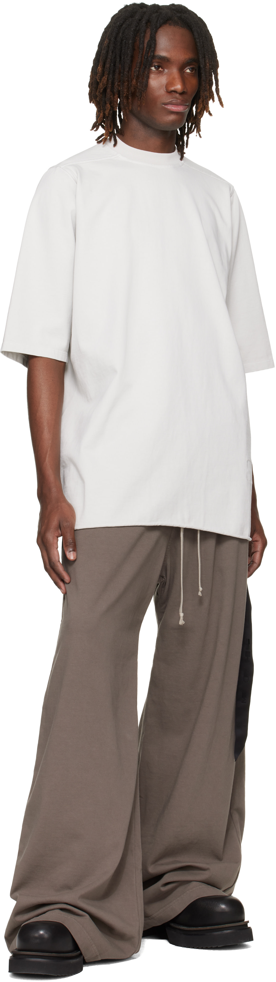 Rick Owens DRKSHDW: グレー Temple Geth Belas スウェットパンツ