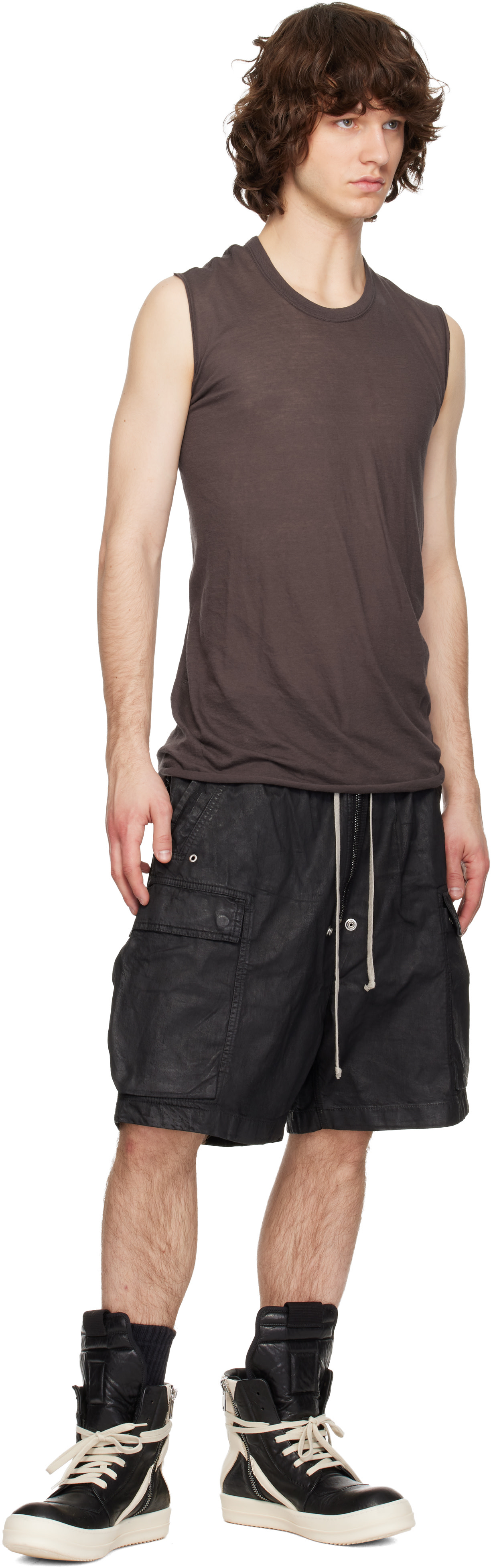 Rickowens 短丈 RICK OWENS - 【26SS】ボクサー ショートパンツ / BOXERS / ブラック