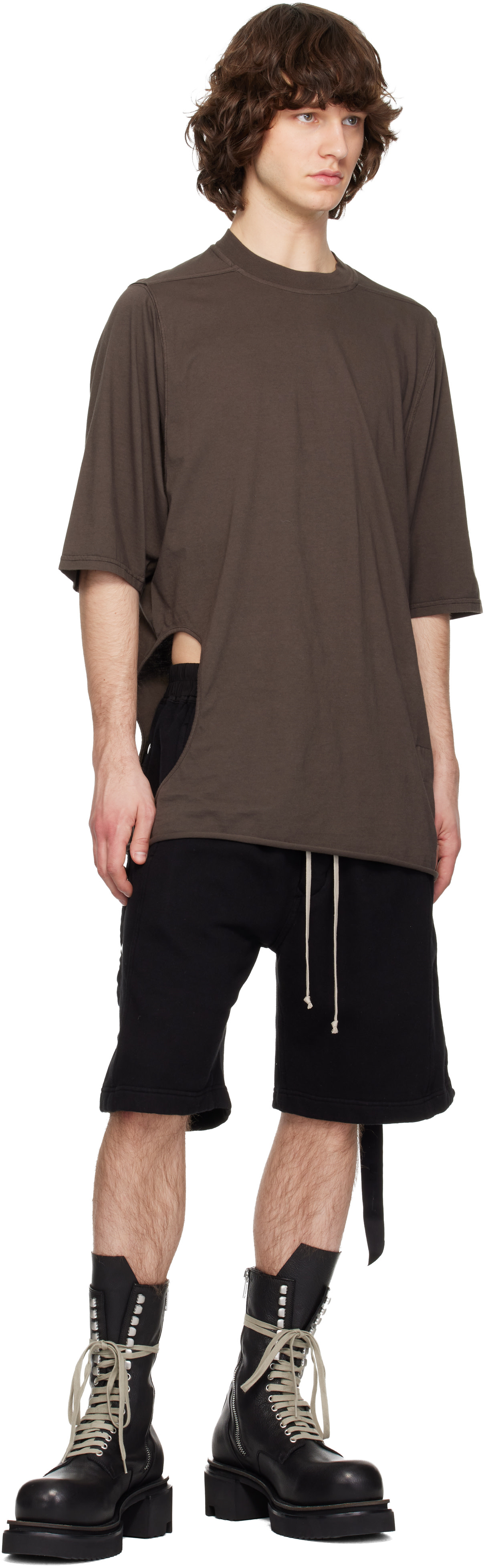 Rick Owens DRKSHDW: ブラック Temple Pusher ショートパンツ | SSENSE