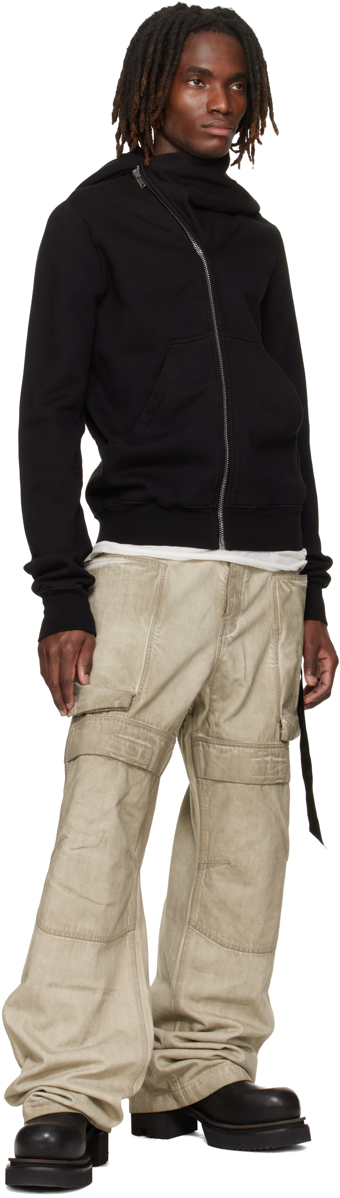 Rick Owens DRKSHDW - Pull à capuche Mountain noir - Temple