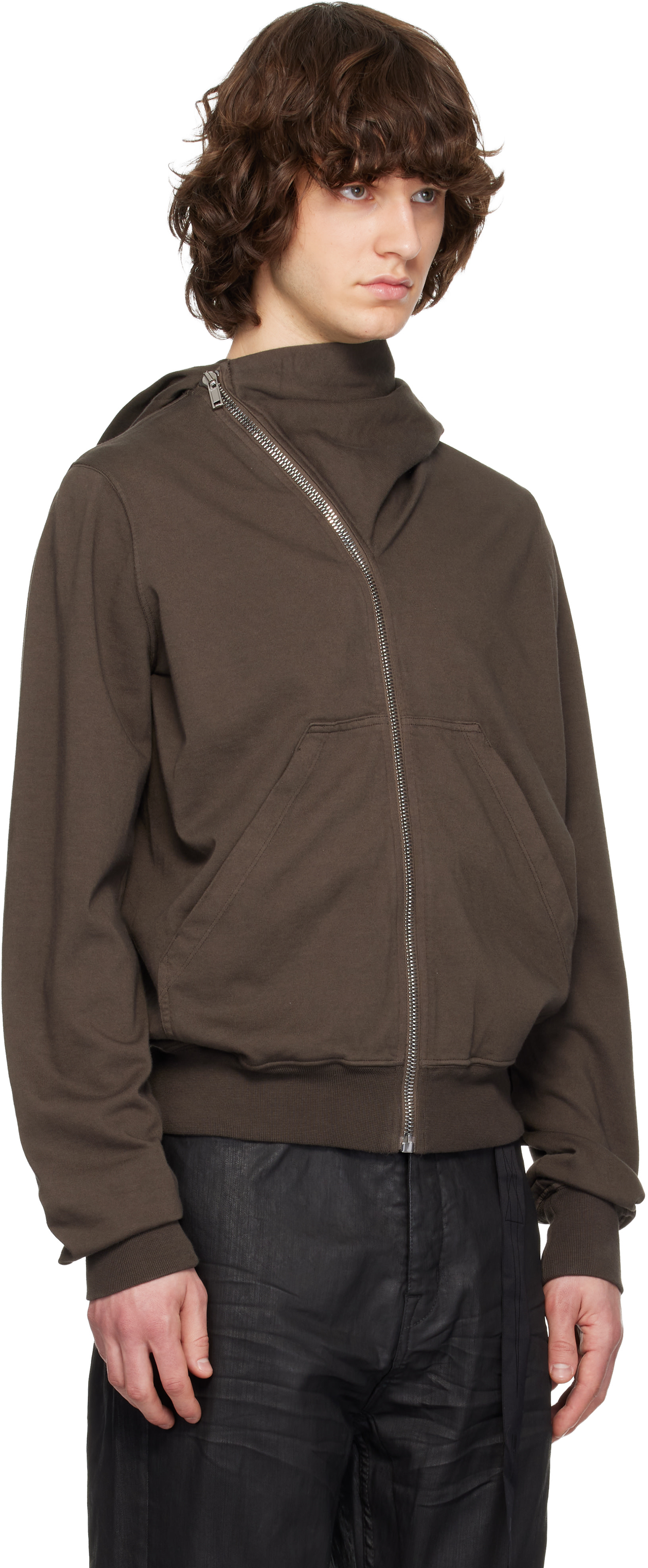 Rick Owens DRKSHDW - Pull à capuche Mountain gris - Temple