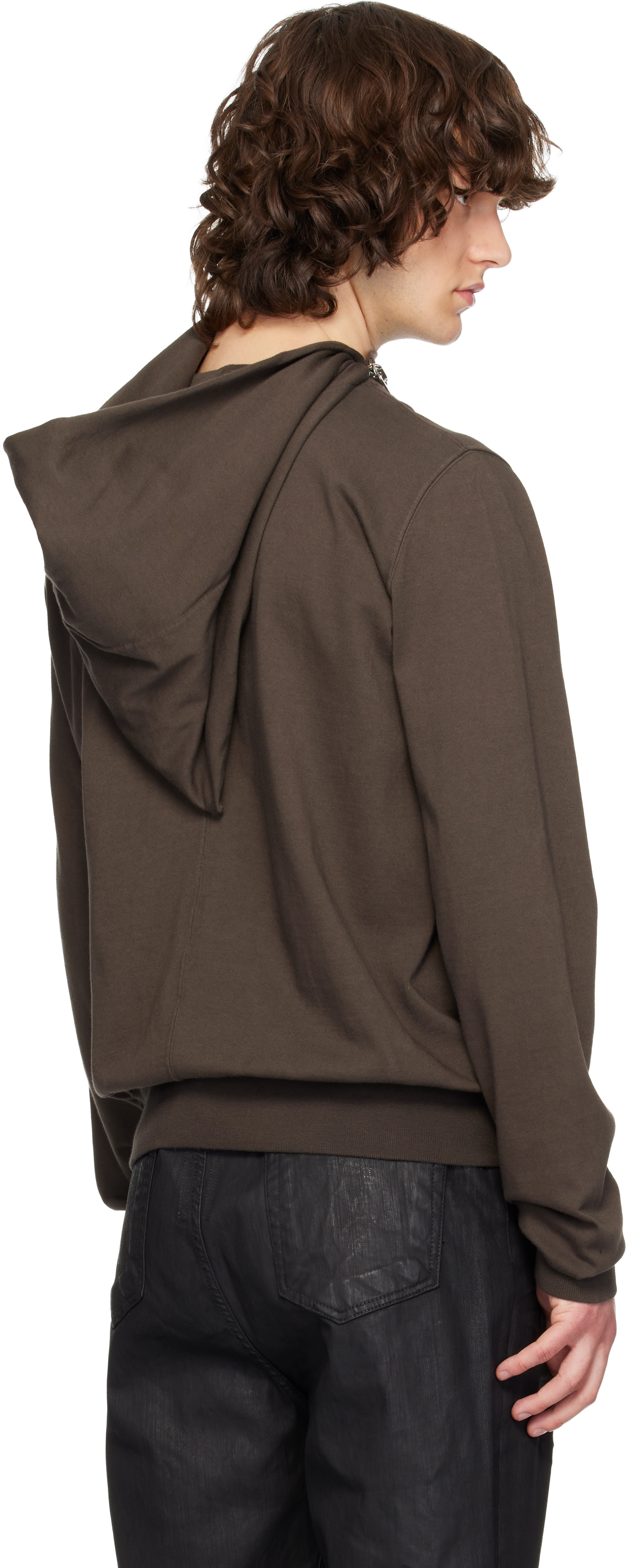 Rick Owens DRKSHDW - Pull à capuche Mountain gris - Temple