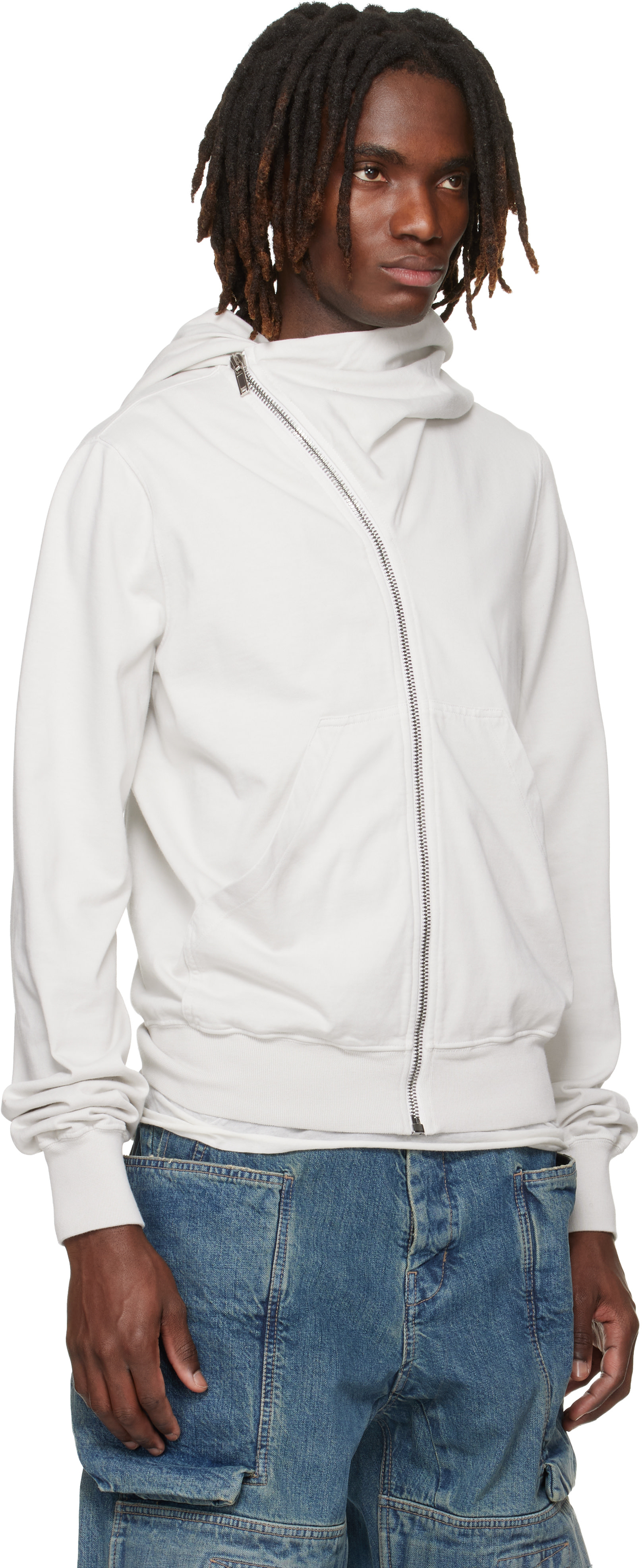 Rick Owens DRKSHDW: Off-White Temple Mountain Hoodie | SSENSE