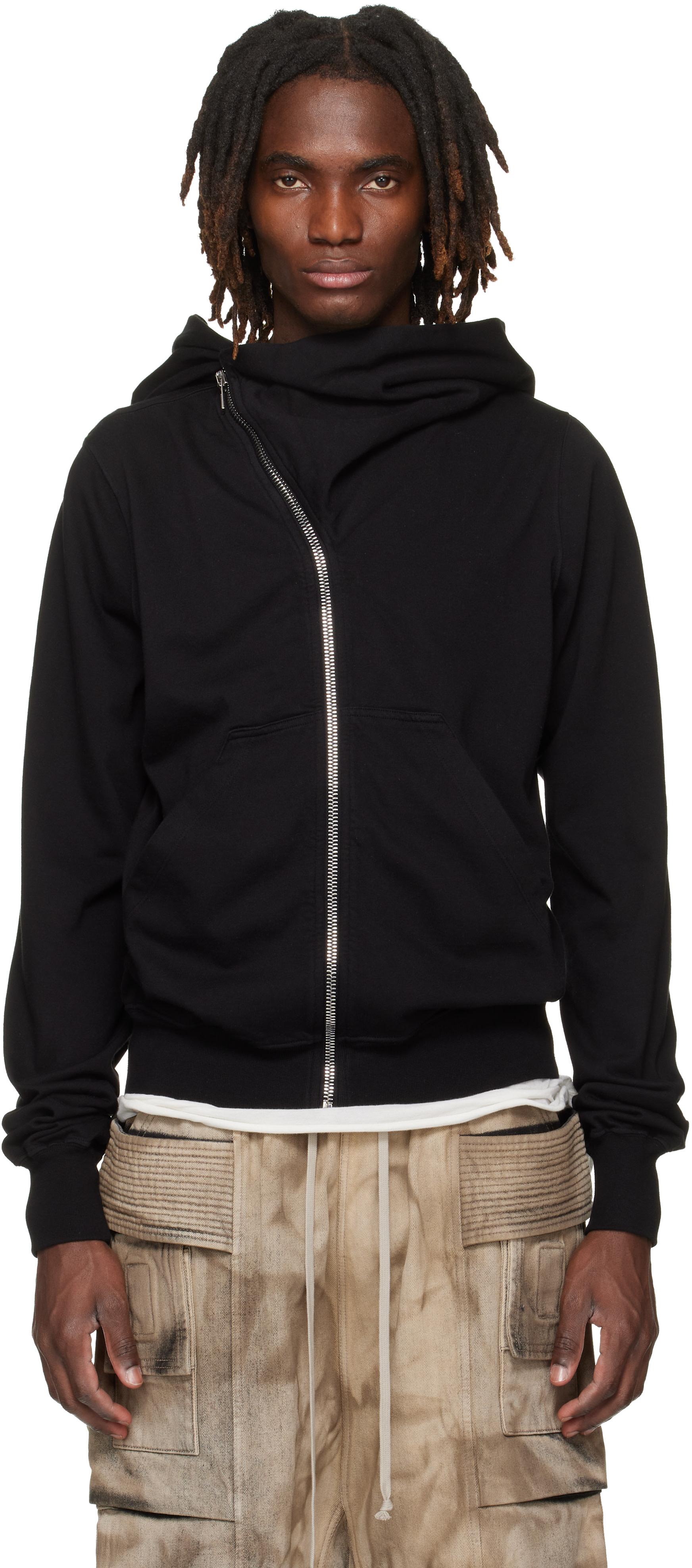 Rick Owens DRKSHDW - Pull à capuche Mountain noir - Temple