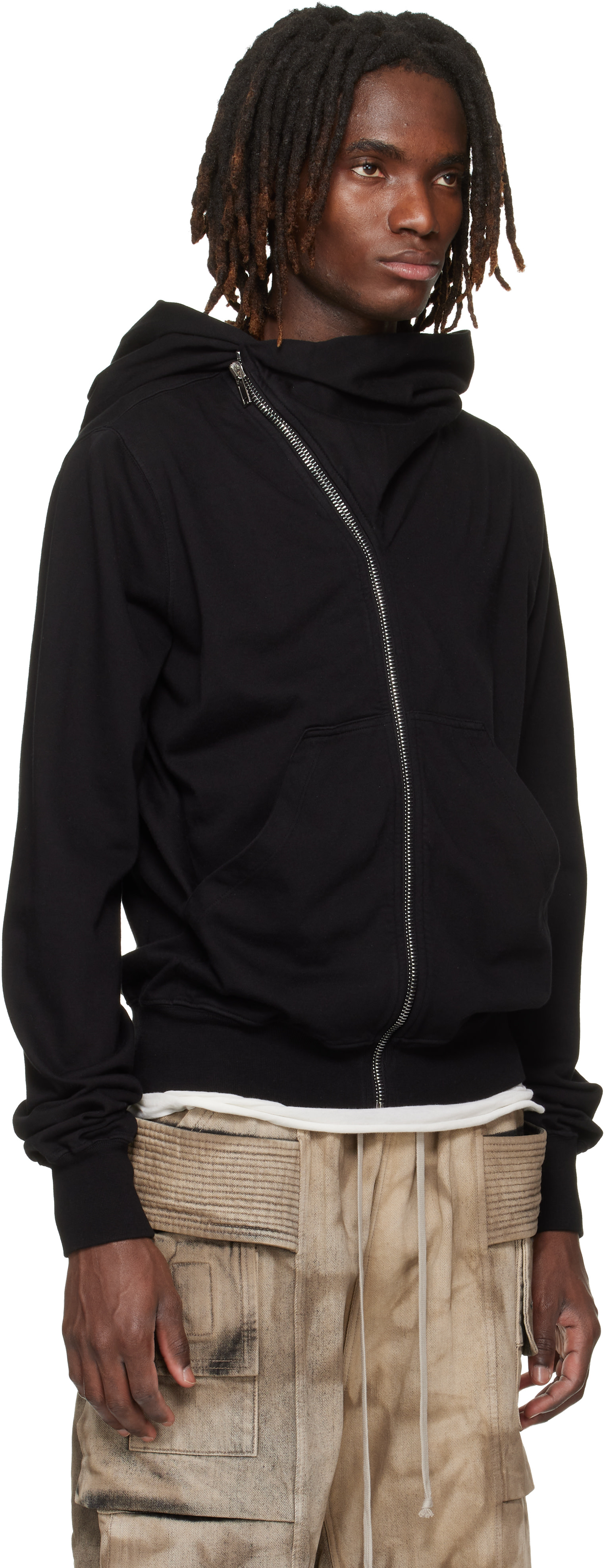 Rick Owens DRKSHDW - Pull à capuche Mountain noir - Temple