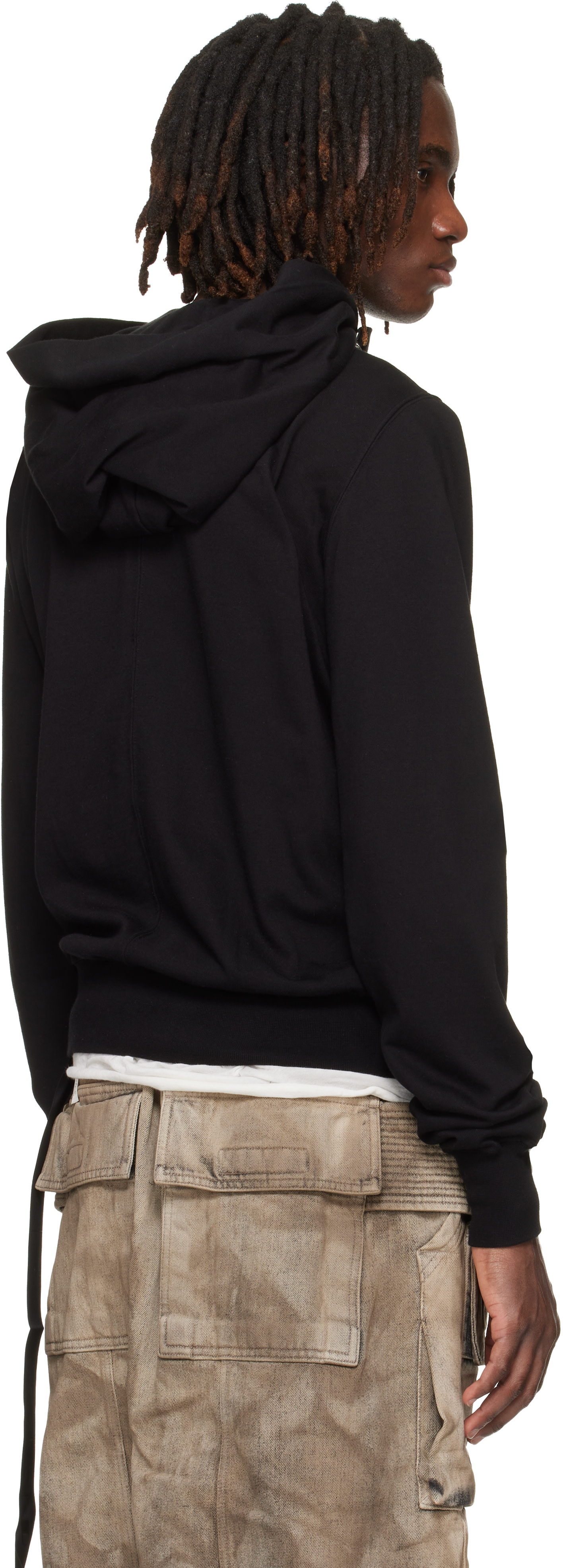Rick Owens DRKSHDW - Pull à capuche Mountain noir - Temple