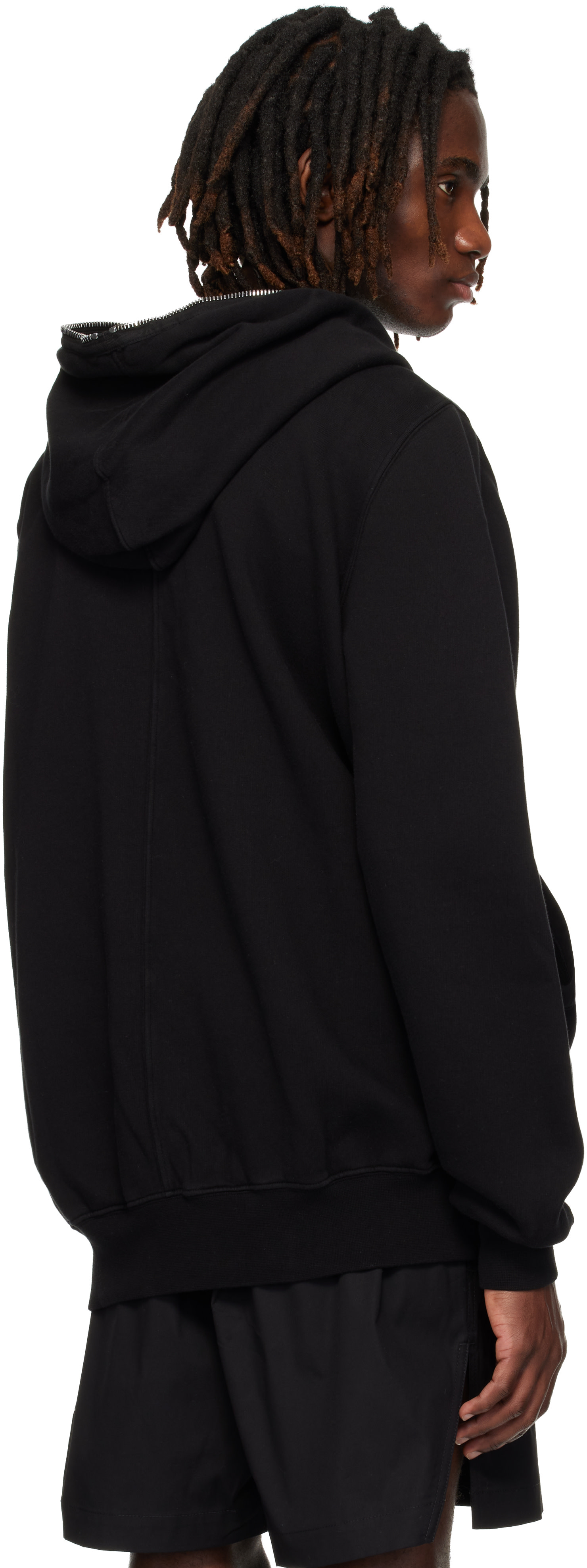 Rick Owens DRKSHDW: Black Temple Jumbo Hoodie | SSENSE