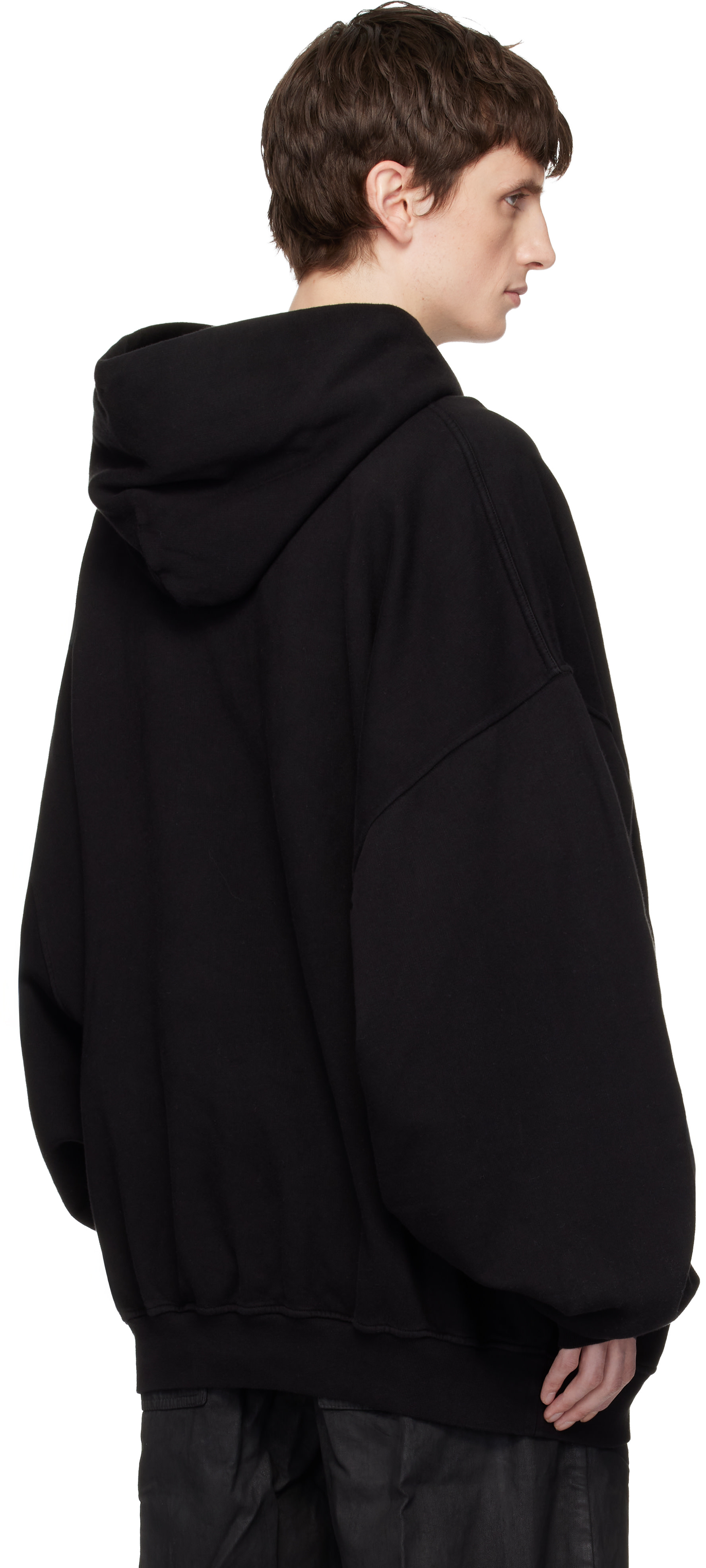 Rick Owens DRKSHDW - Pull à capuche Hun noir - Temple
