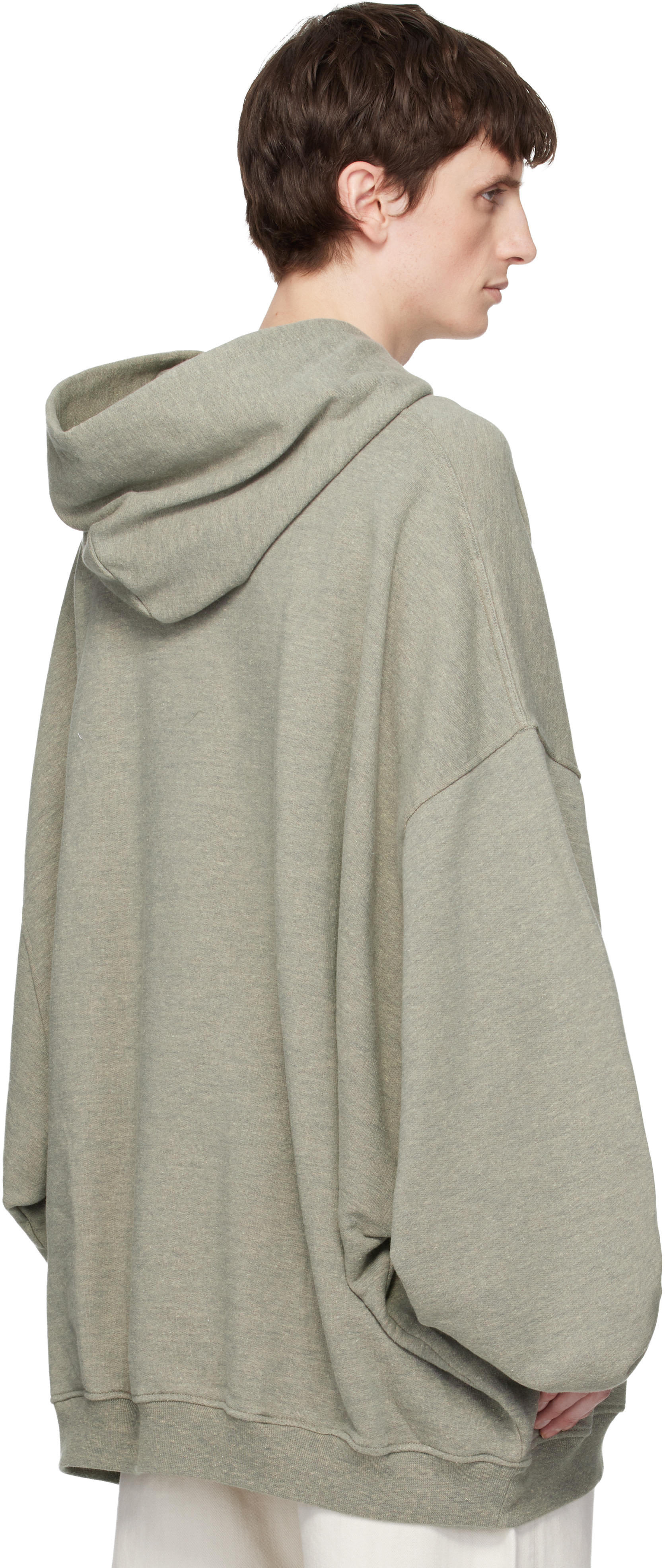 Rick Owens DRKSHDW - Pull à capuche Hun gris - Temple