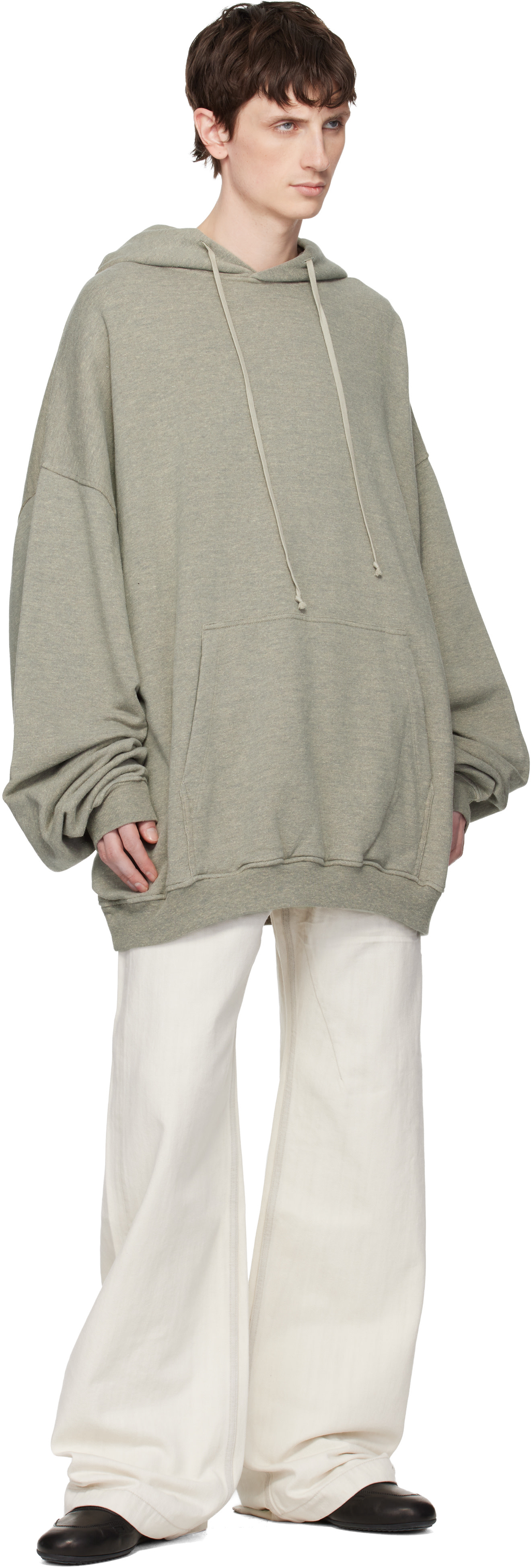 Rick Owens DRKSHDW - Pull à capuche Hun gris - Temple