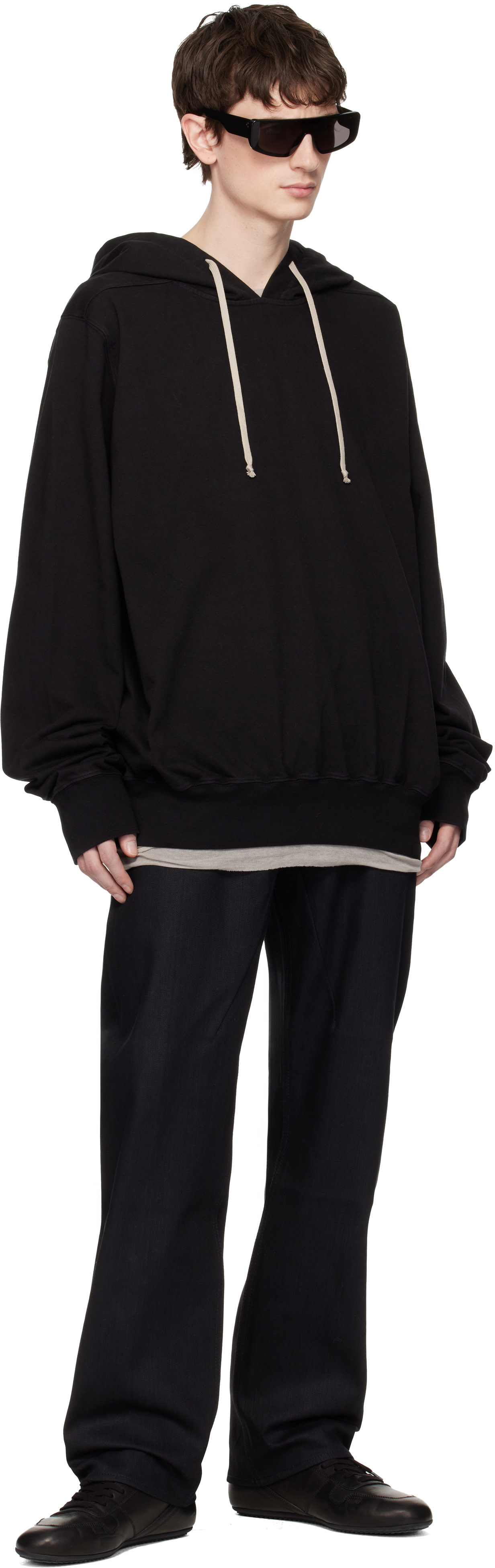 Rick Owens DRKSHDW: ブラック Temple オーバーサイズ フーディ