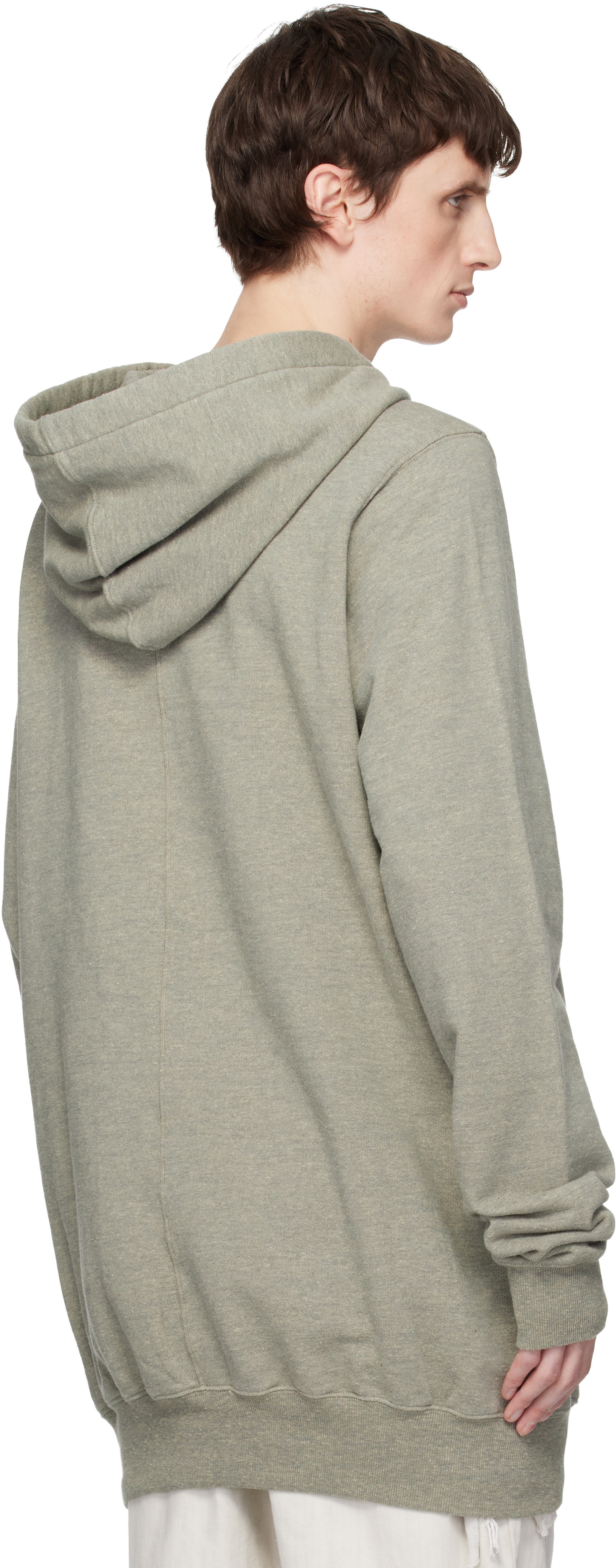 Rick Owens DRKSHDW - Pull à capuche gris - Temple