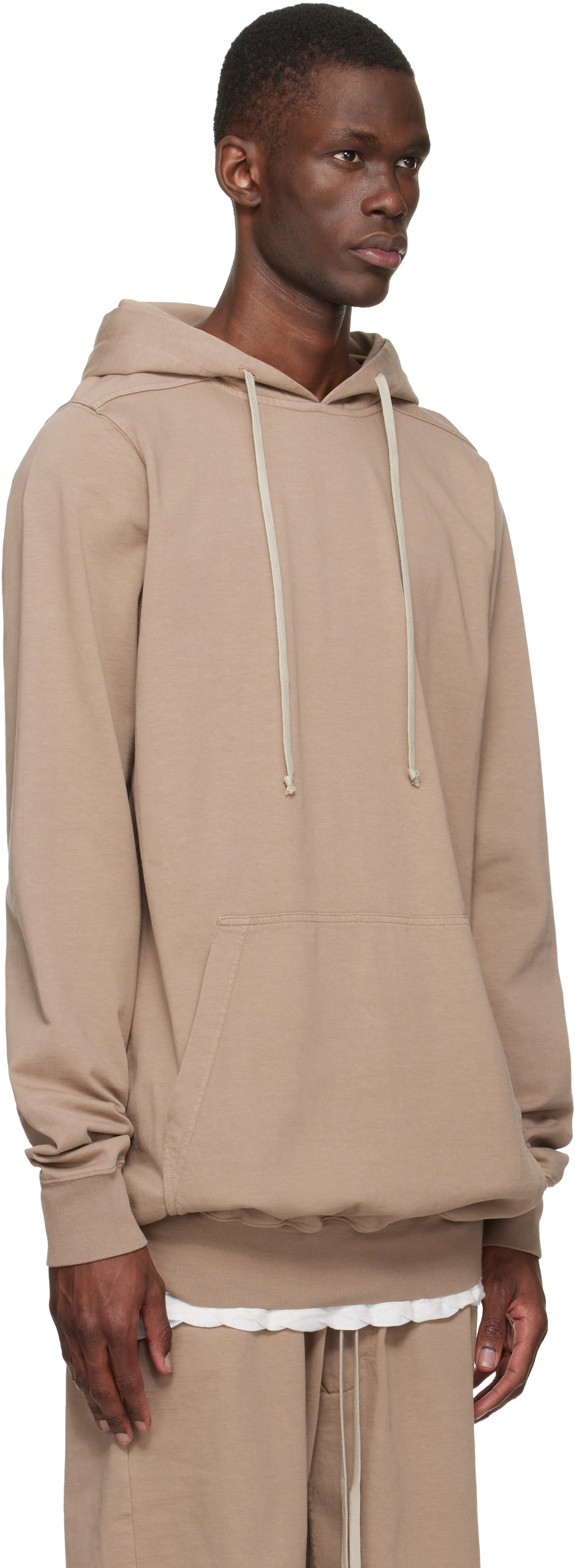 Rick Owens DRKSHDW - ベージュ Temple プルオーバーフーディ