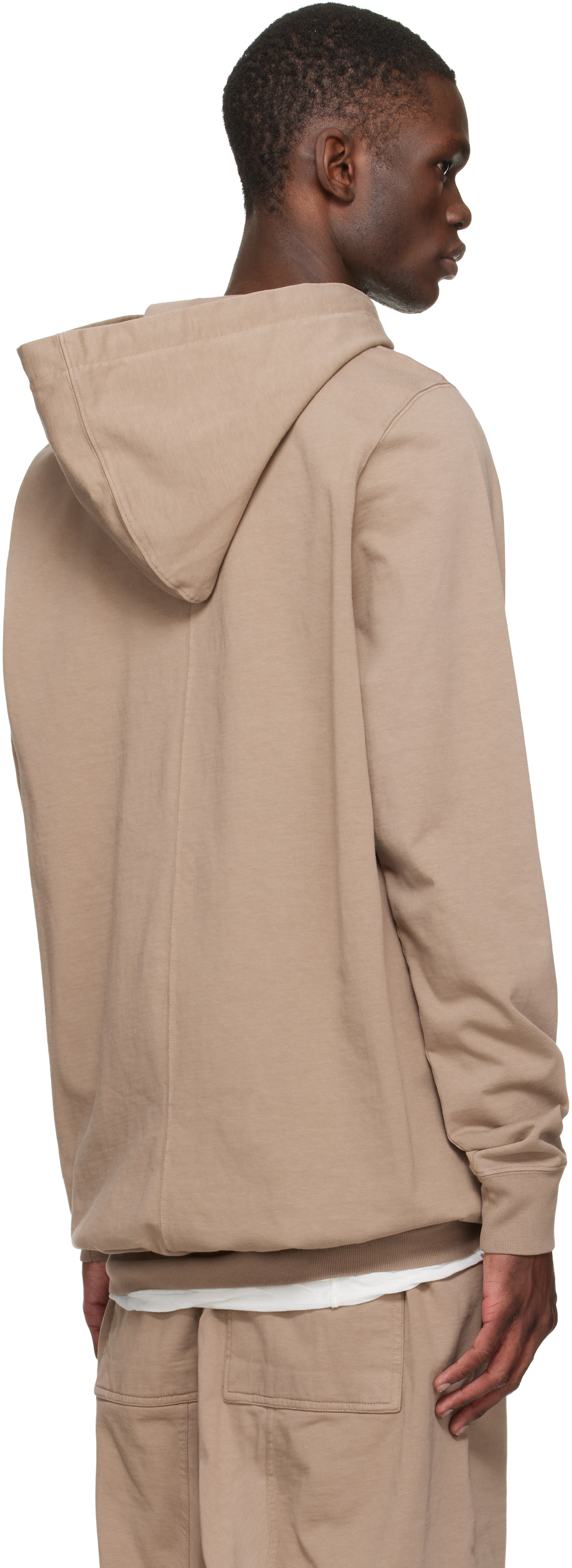 Rick Owens DRKSHDW - ベージュ Temple プルオーバーフーディ