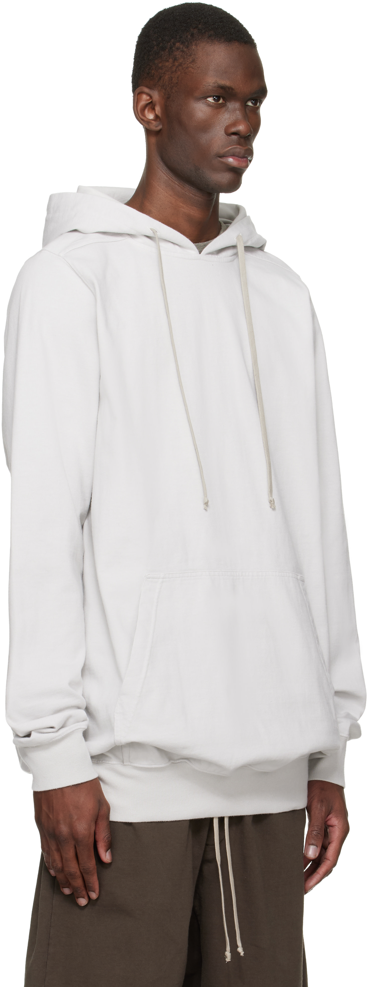 Rick Owens DRKSHDW - Pull à capuche blanc cassé - Temple