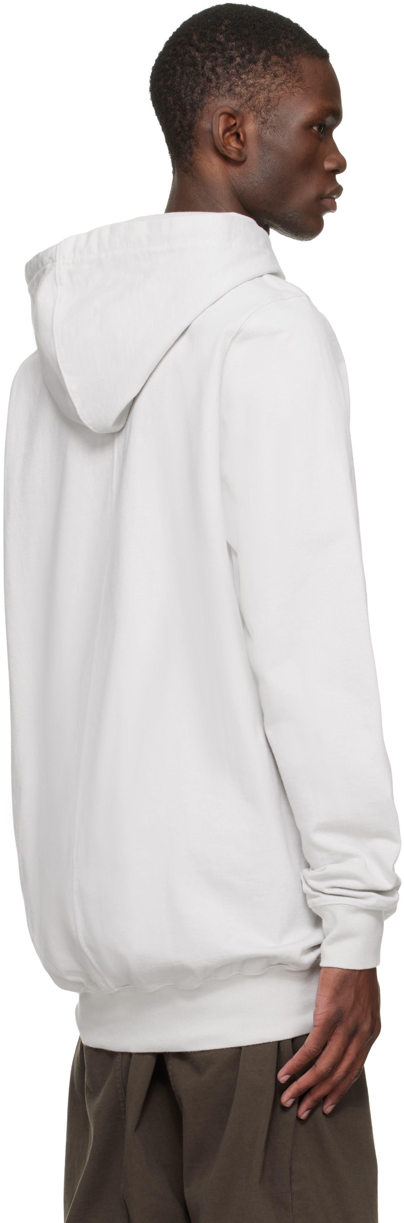 Rick Owens DRKSHDW - Pull à capuche blanc cassé - Temple