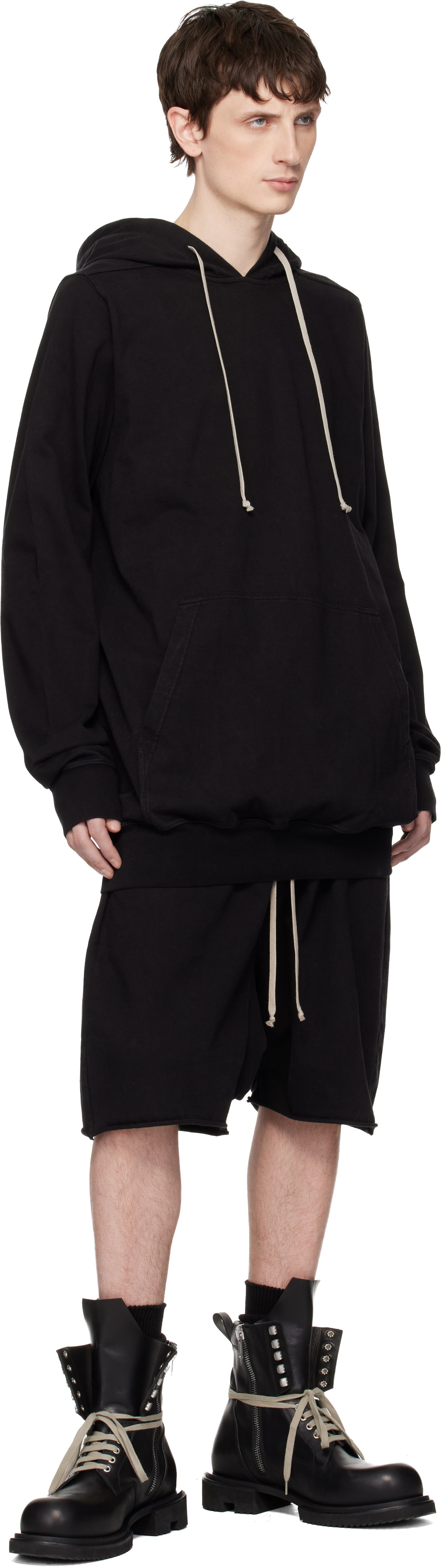 Rick Owens Drkshdw - 블랙 템플 후디