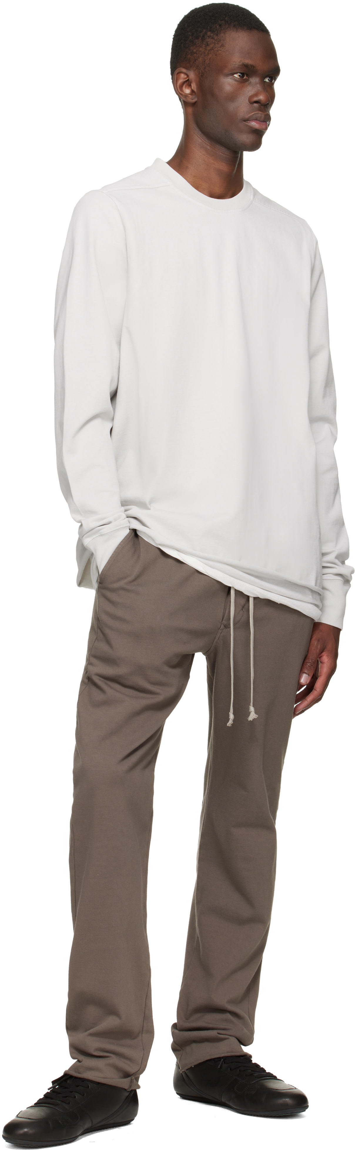 Rick Owens DRKSHDW: オフホワイト Temple クルーネック スウェット