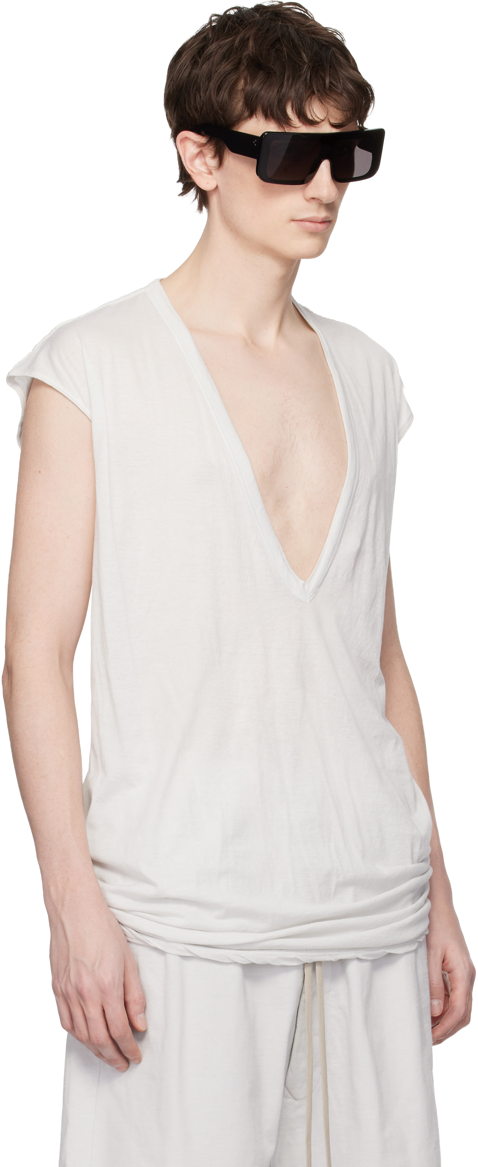 Rick Owens DRKSHDW: Off-White Temple Dylan T-shirt | SSENSE Canada