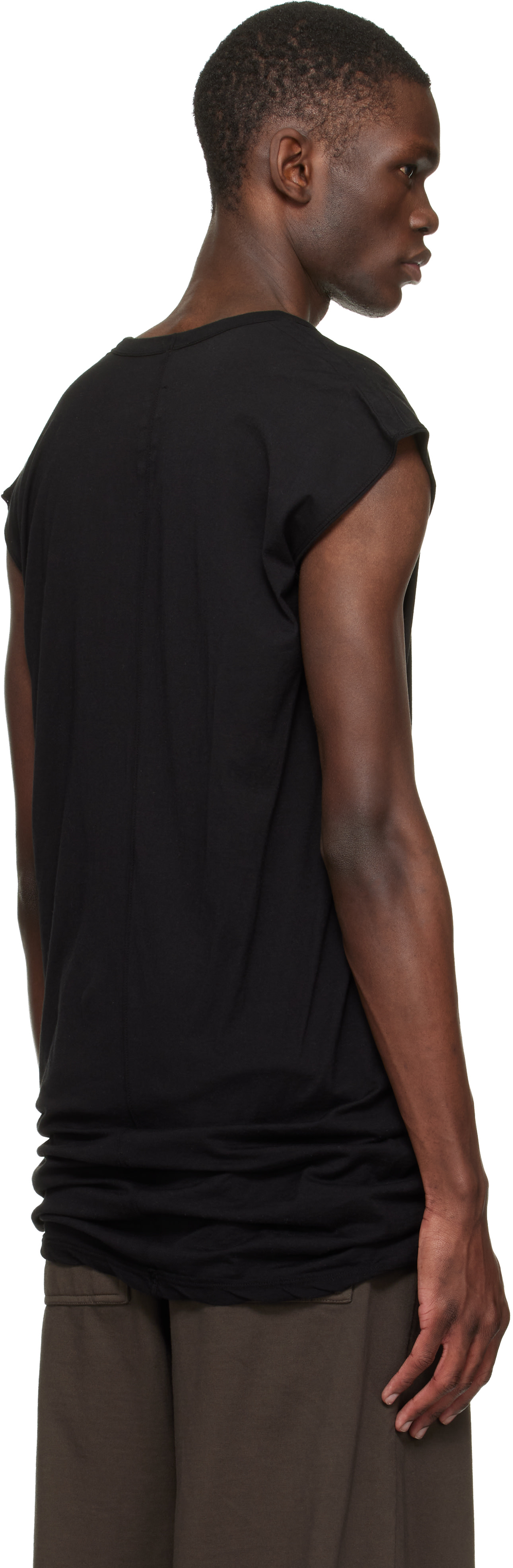 Rick Owens DRKSHDW: Black Temple Dylan T-shirt | SSENSE Rick Owens DRKSHDW: Black Temple Dylan T-shirt | SSENSE