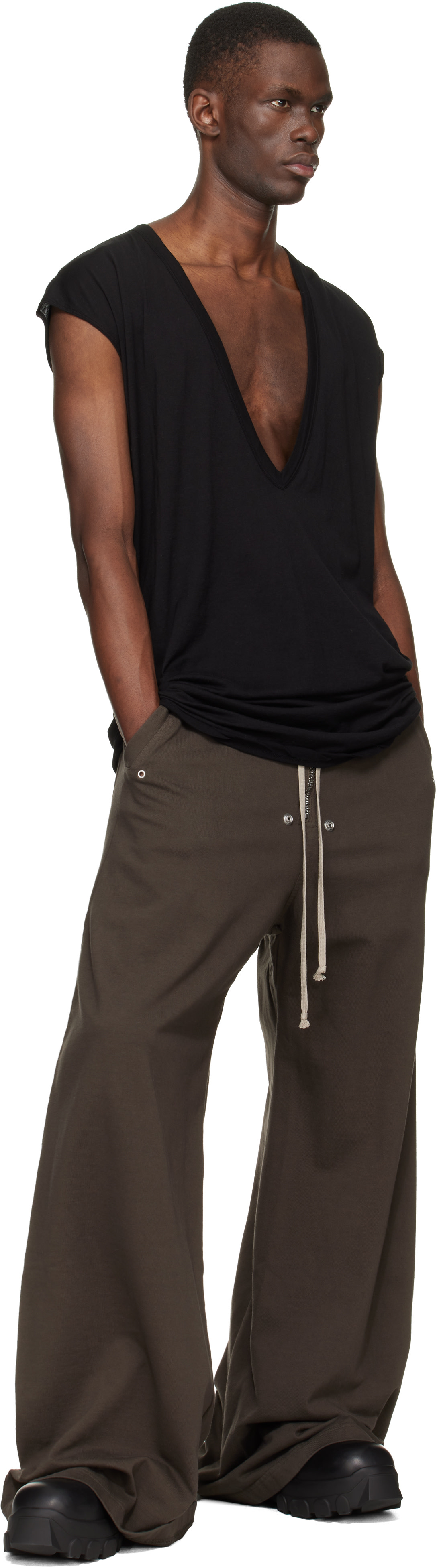 Rick Owens DRKSHDW: Black Temple Dylan T-shirt | SSENSE