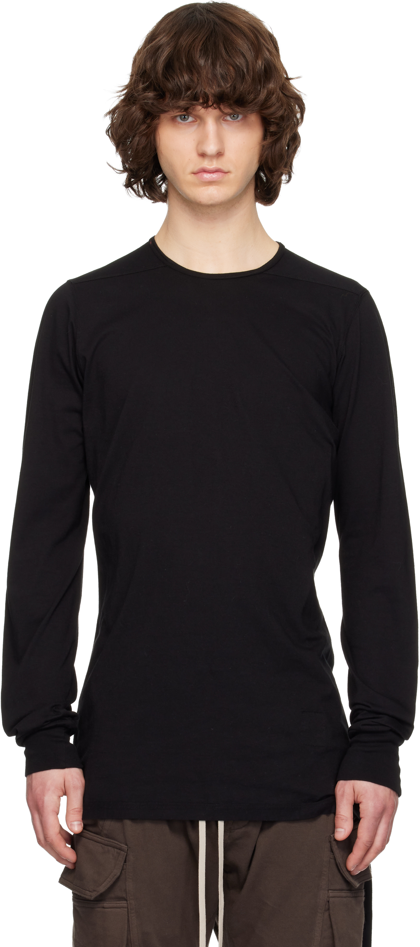 Rick Owens DRKSHDW: Black Temple Level LS T-shirt | SSENSE