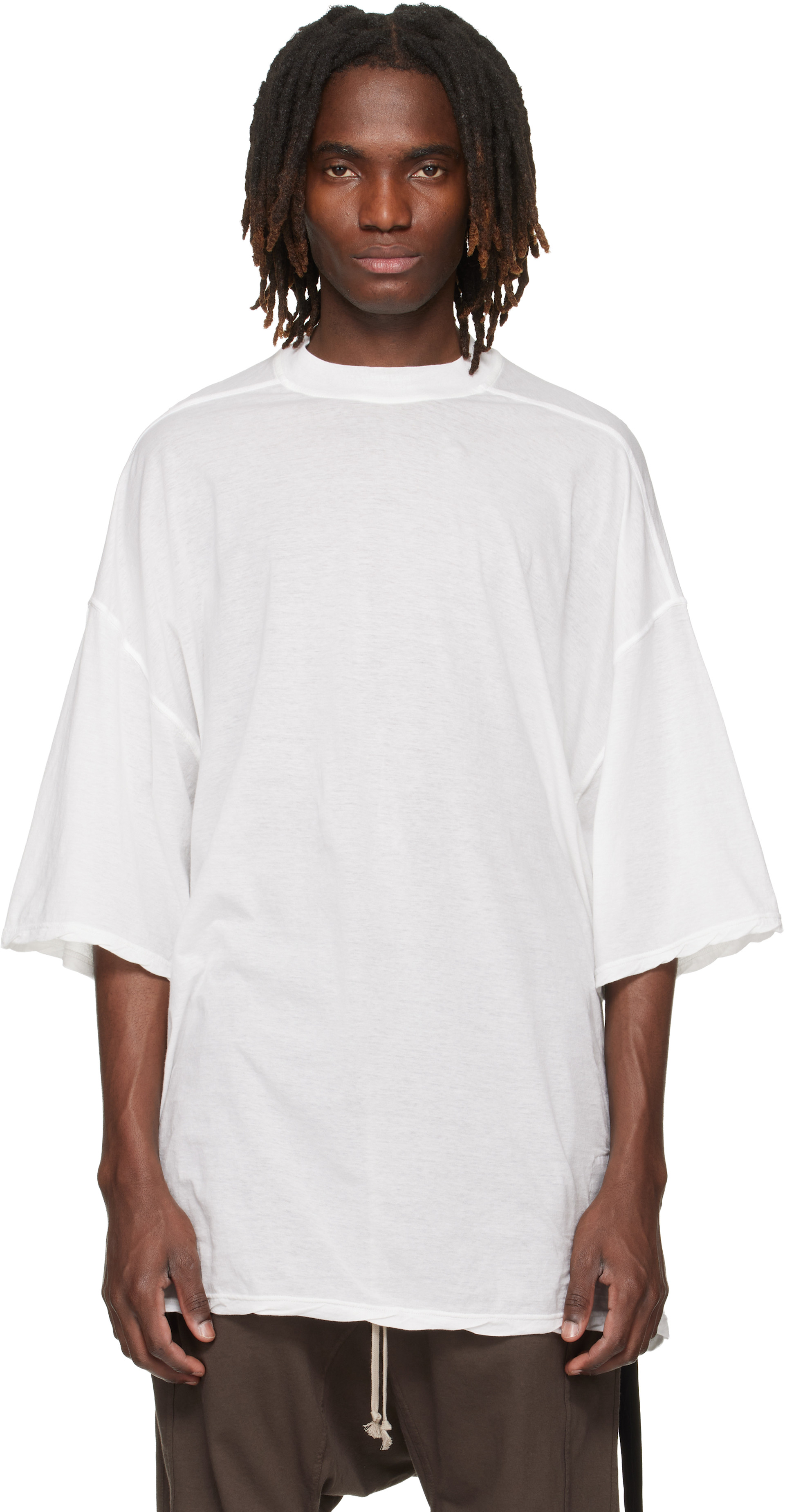 Rick Owens DRKSHDW: オフホワイト Temple Tommy Tシャツ | SSENSE 日本