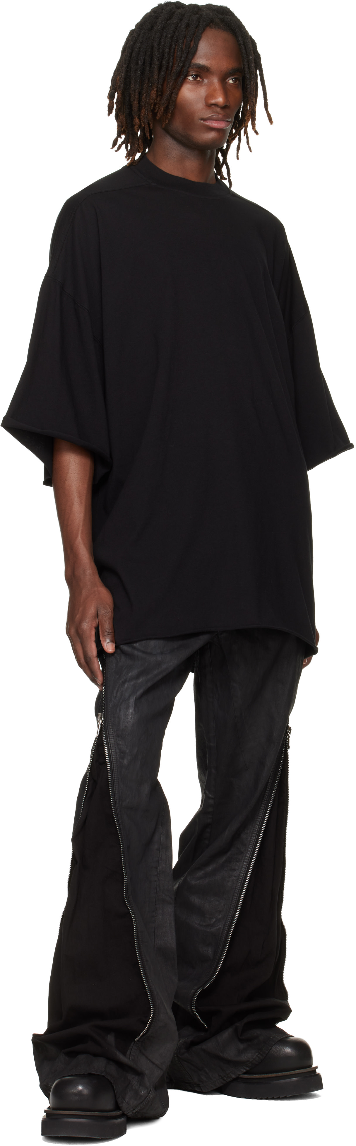 Rick Owens DRKSHDW: Black Temple Tommy T-shirt | SSENSE