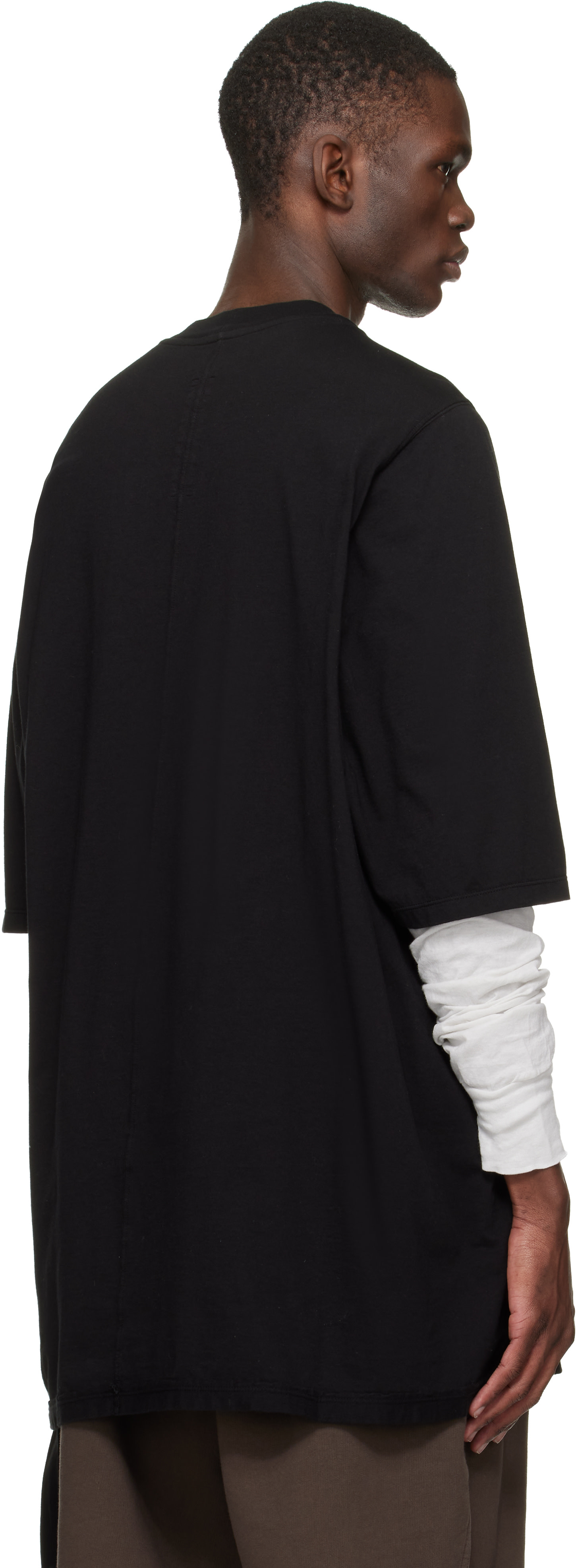 Rick Owens DRKSHDW: ブラック Temple Jumbo S/S Tシャツ | SSENSE 日本