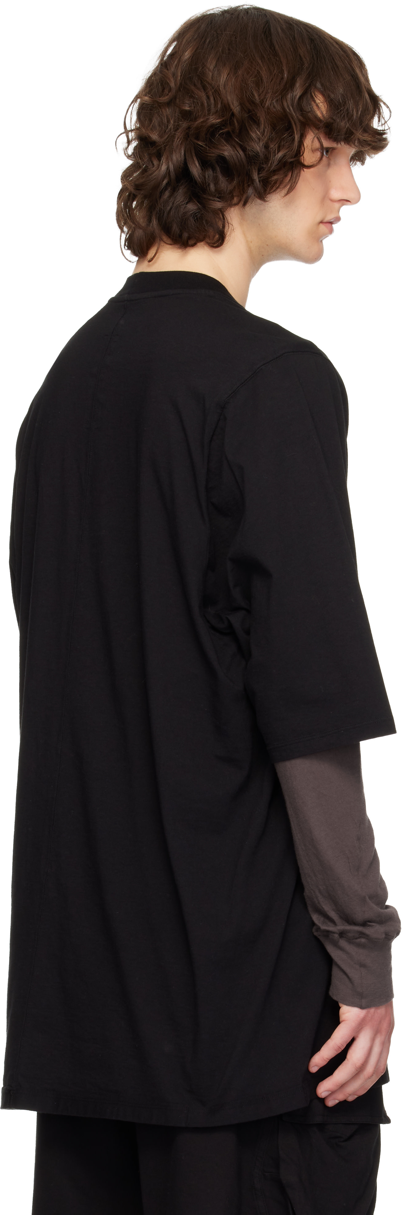 Rick Owens DRKSHDW: ブラック Temple Jumbo S/S Tシャツ | SSENSE 日本