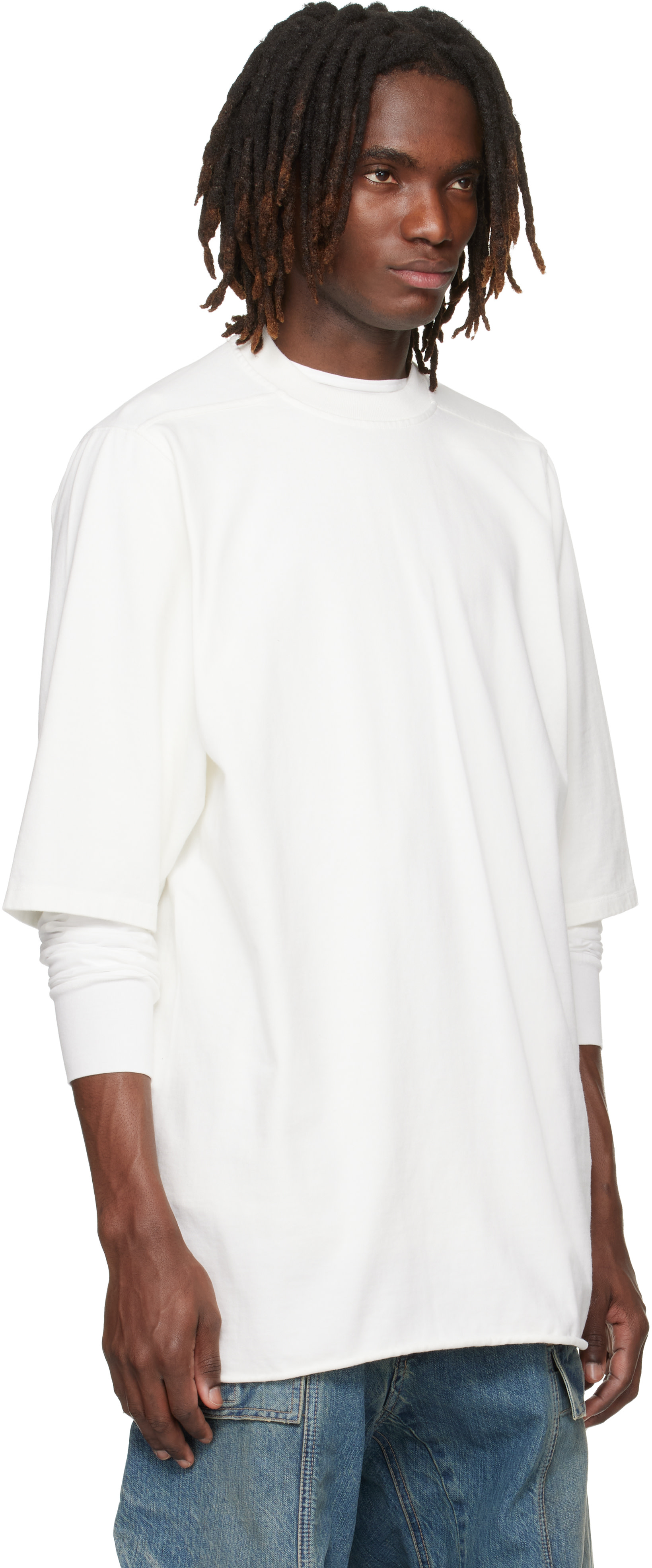 Rick Owens DRKSHDW: Off-White Temple Jumbo S/S T-shirt | SSENSE