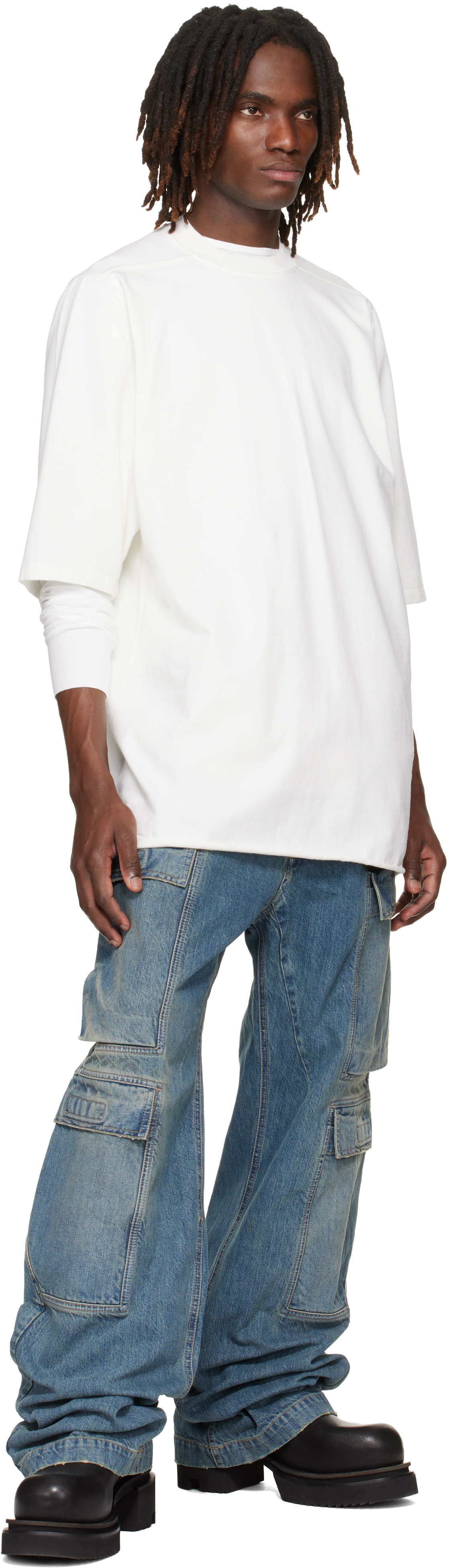 Rick Owens DRKSHDW: Off-White Temple Jumbo S/S T-shirt | SSENSE