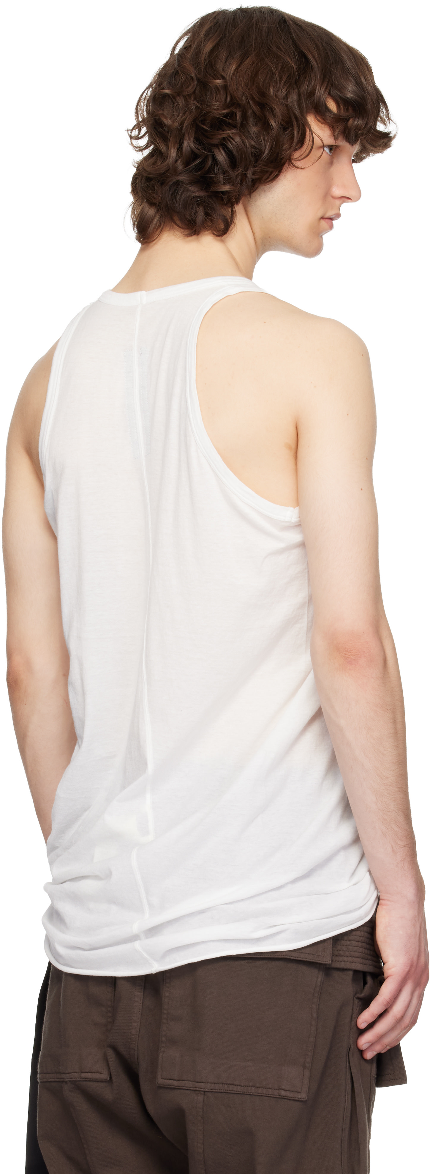 Rick Owens DRKSHDW: ホワイト Temple Loose タンクトップ | SSENSE 日本
