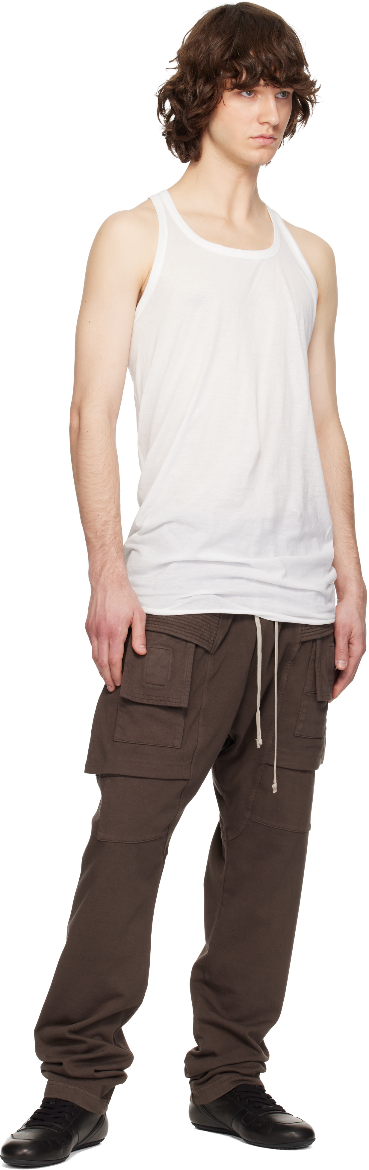 Rick Owens DRKSHDW: White Temple Loose Tank Top | SSENSE