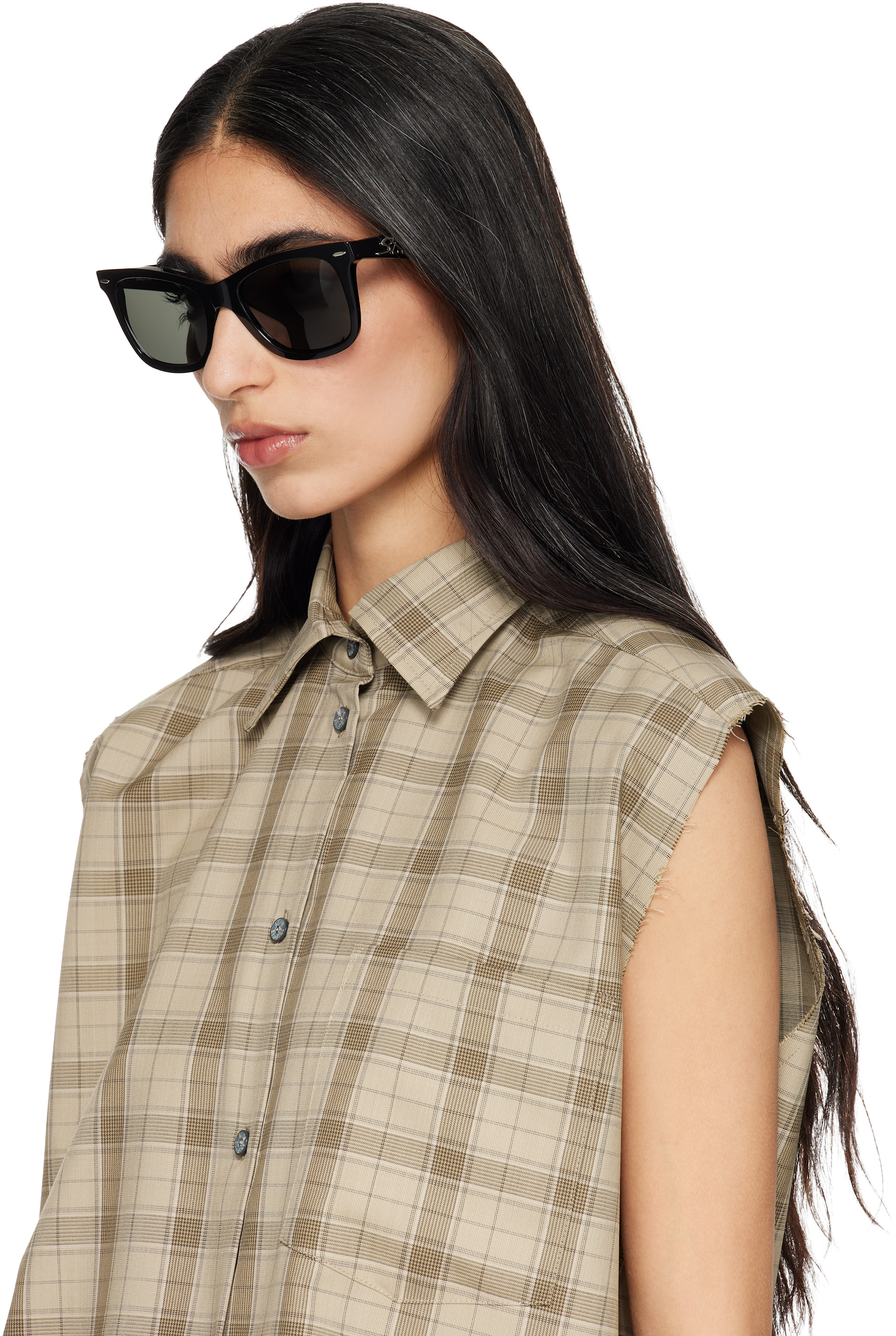Acne Studios - Lunettes de soleil carrées noires