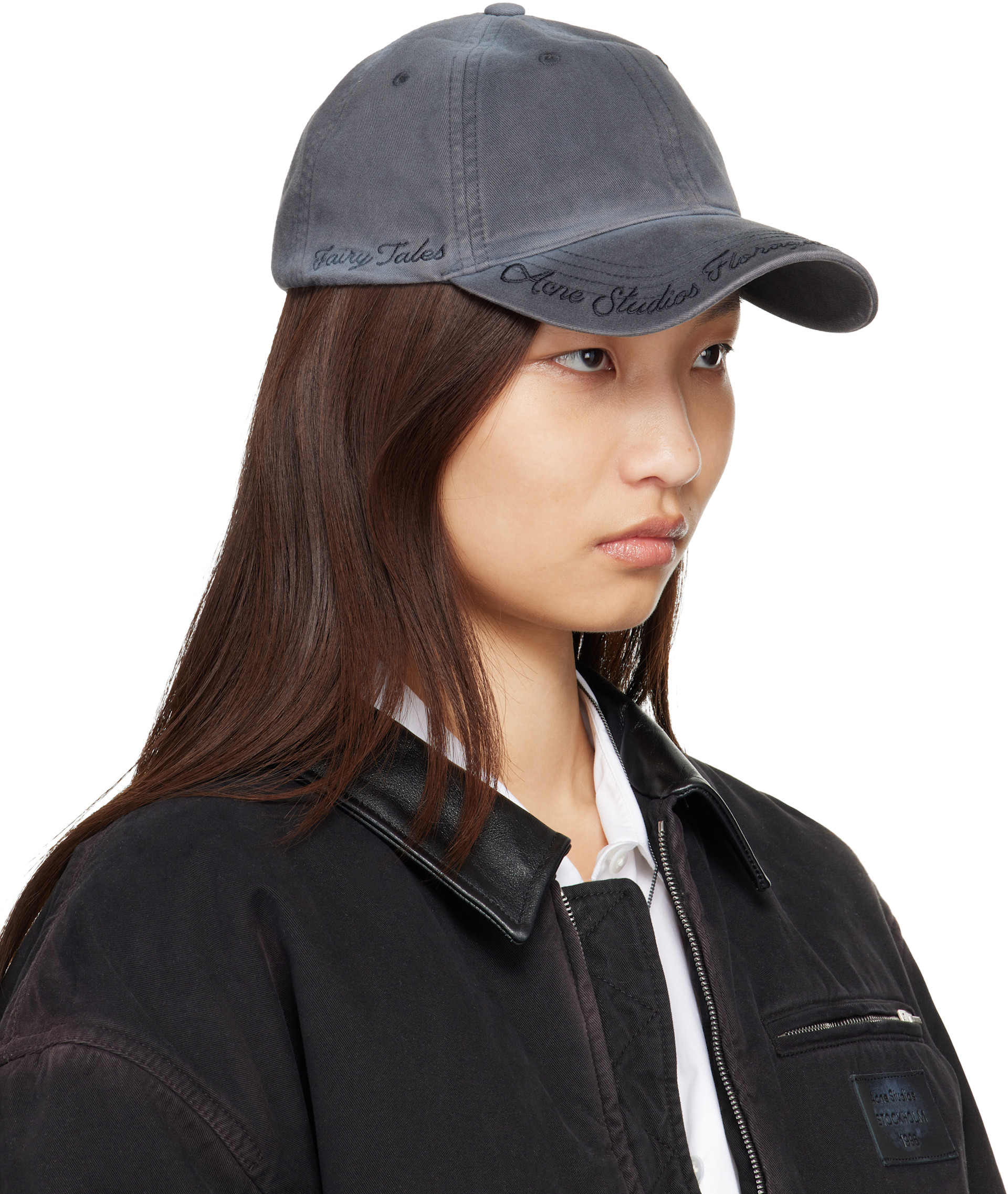 Acne Studios - Casquette grise à logo