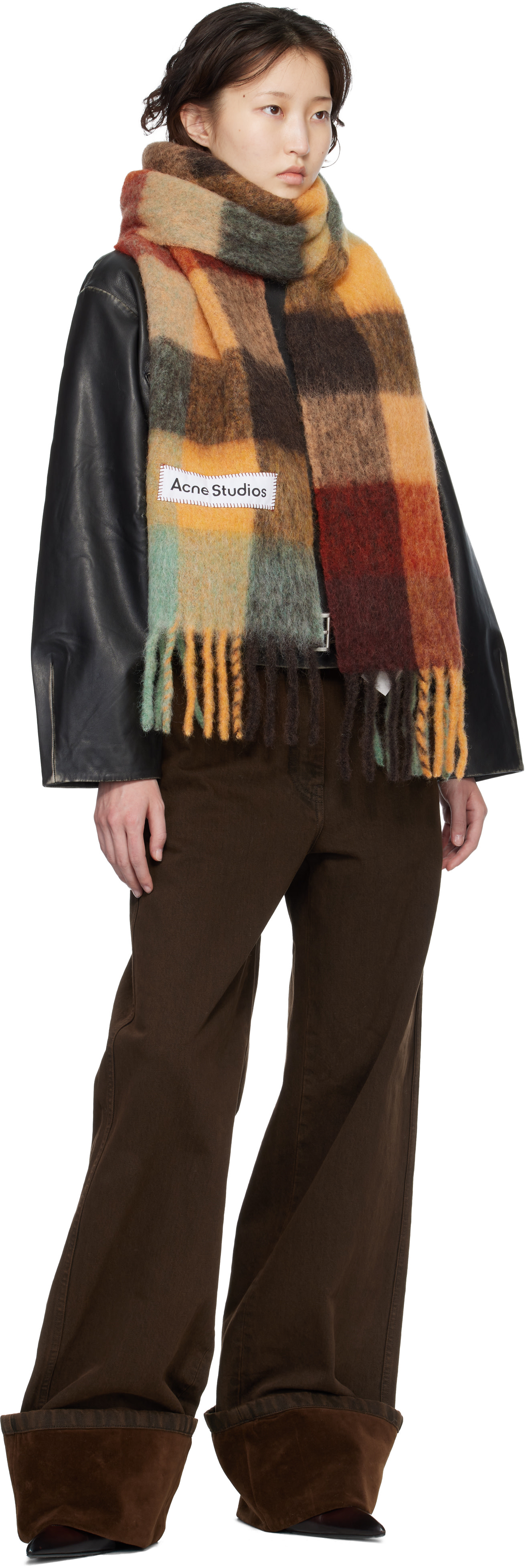 Acne Studios - Multicolor Mohair Checked Scarf