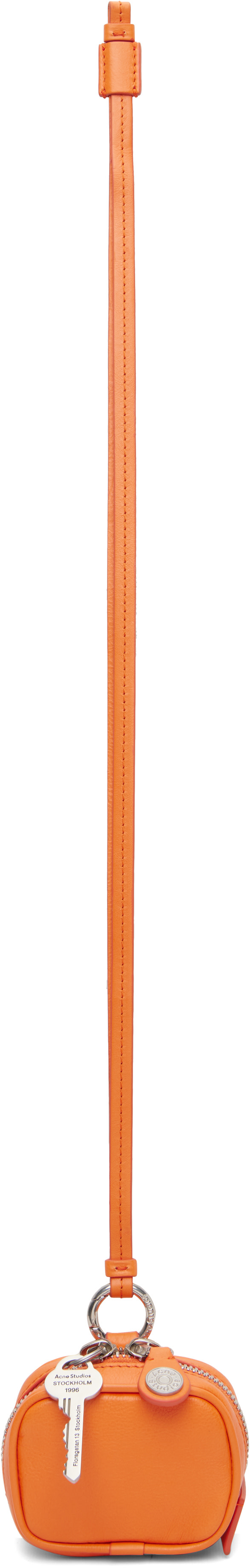 Acne Studios - Étui pour écouteurs orange à breloque - Camero