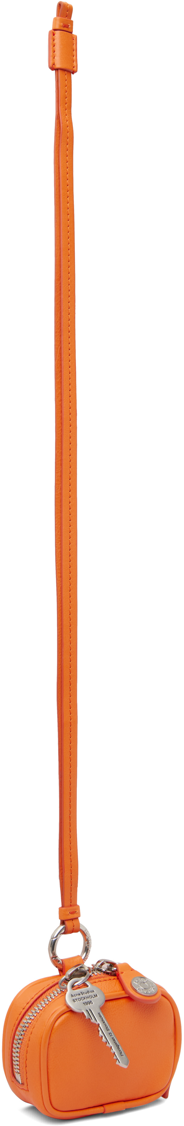 Acne Studios - Étui pour écouteurs orange à breloque - Camero
