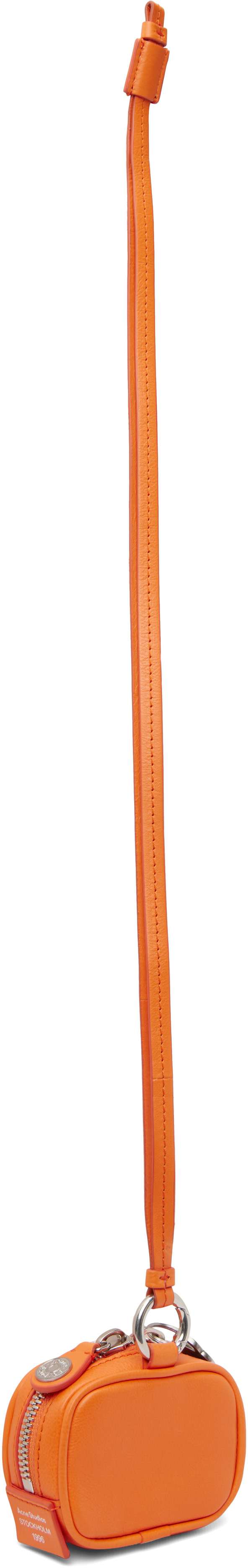 Acne Studios - Étui pour écouteurs orange à breloque - Camero